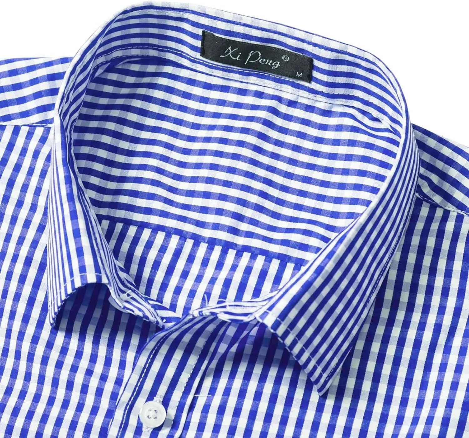 Men's Vertical Striped Shirts Long Sleeve Button Down Shirts Spread Collar Dress Shirts Casual Fall Shirt Jacket
