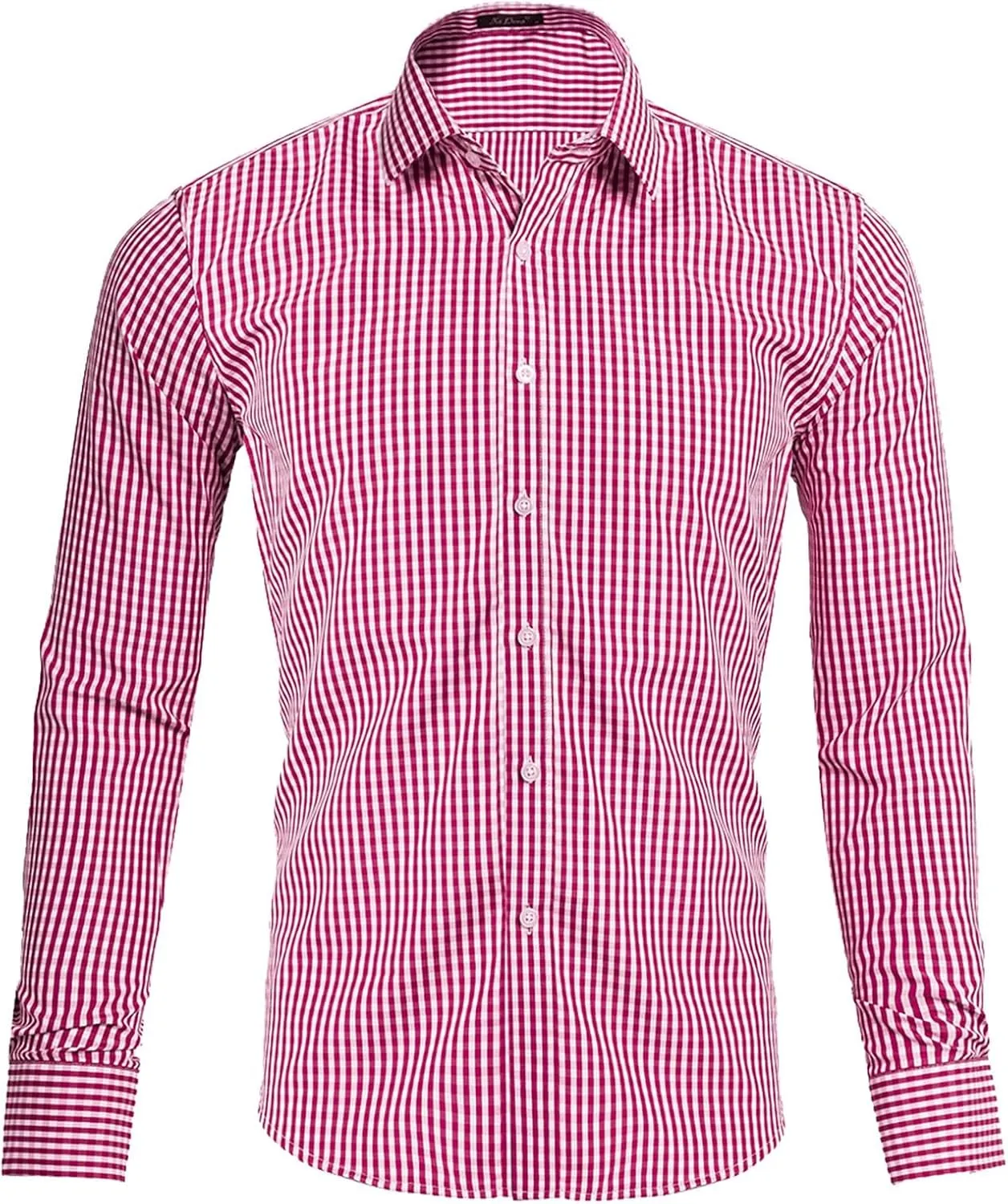 Men's Vertical Striped Shirts Long Sleeve Button Down Shirts Spread Collar Dress Shirts Casual Fall Shirt Jacket