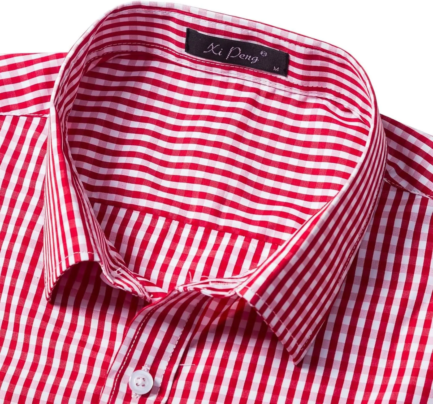 Men's Vertical Striped Shirts Long Sleeve Button Down Shirts Spread Collar Dress Shirts Casual Fall Shirt Jacket