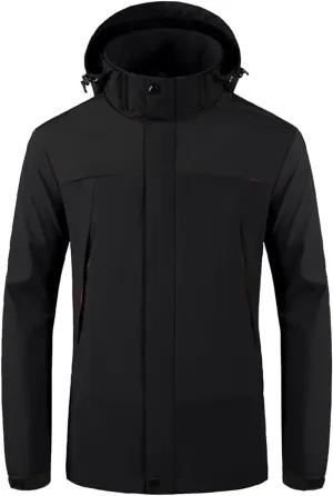 Mens Waterproof Rain Jackets For Business Casual Outdoor Softshell Jacket Windbreaker Fall Fashion Hooded Rainoats