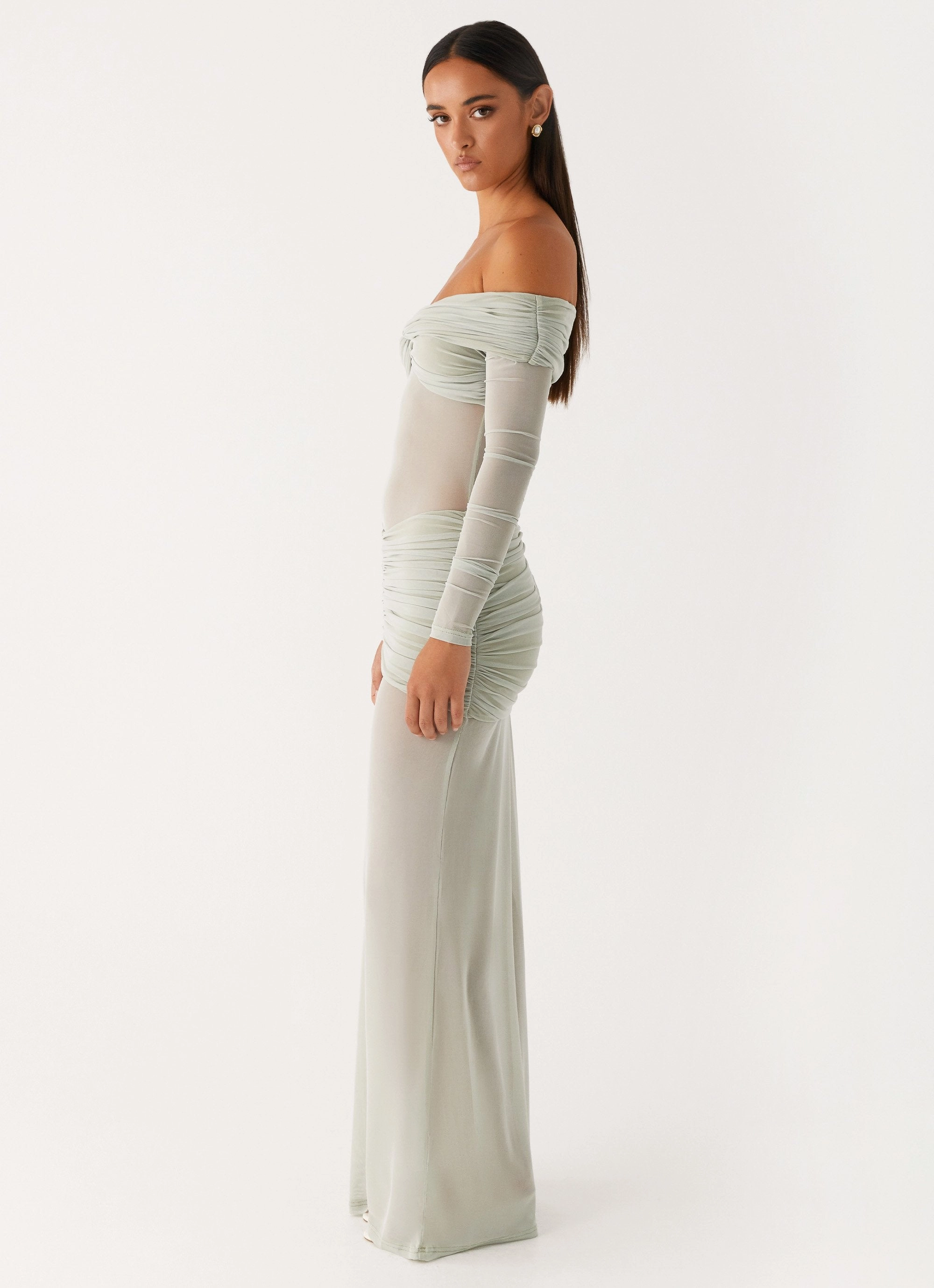 Mercy Maxi Dress - Sage Comfort Stretch Wave Soft