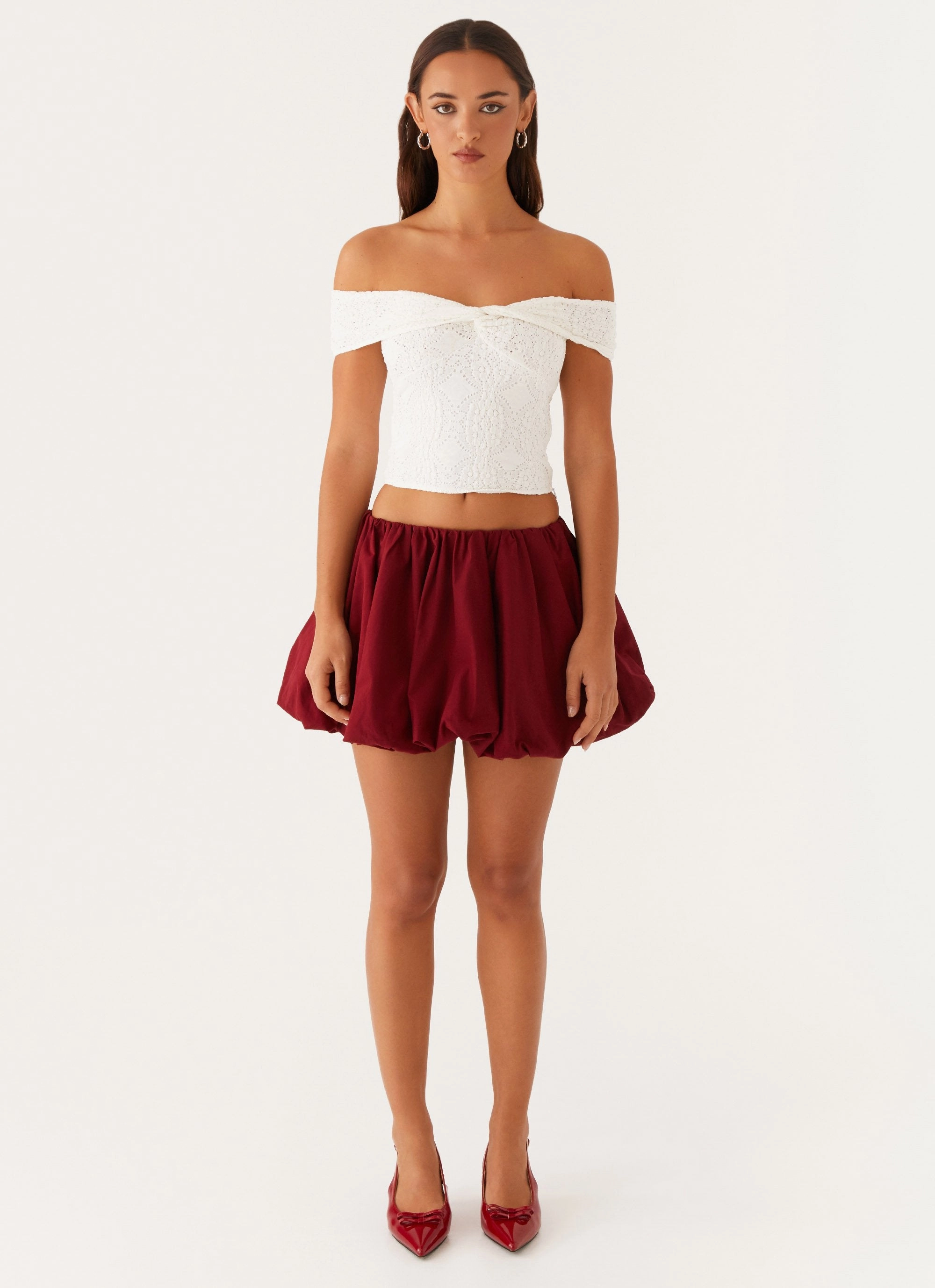 Meryll Twist Top - White Flexible Material Eco friendly materials