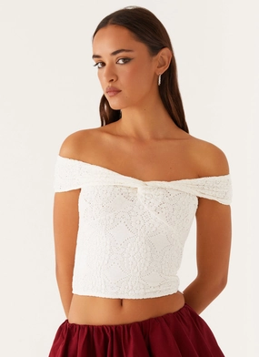 Wear Resistant Edge Meryll Twist Top - White