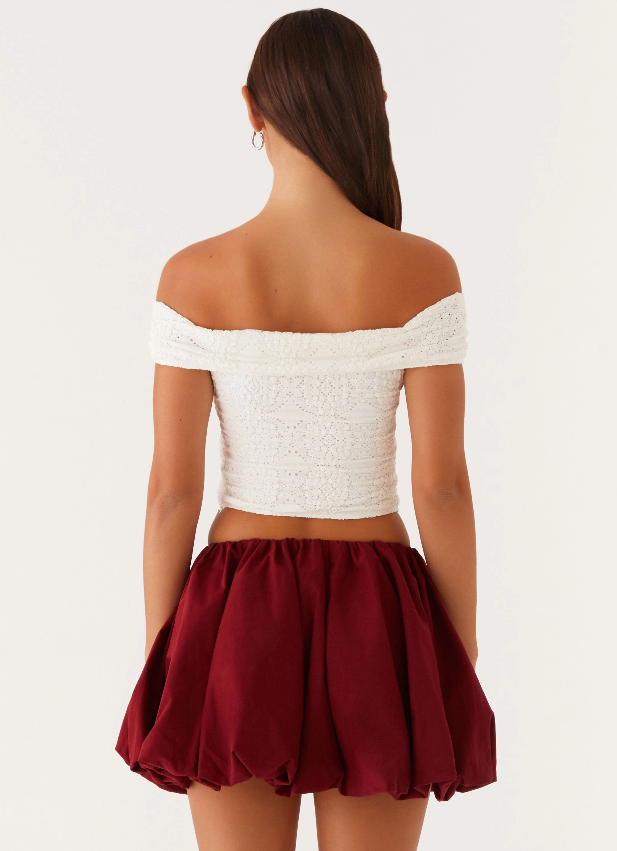 Biodegradable Fiber Composition Meryll Twist Top - White