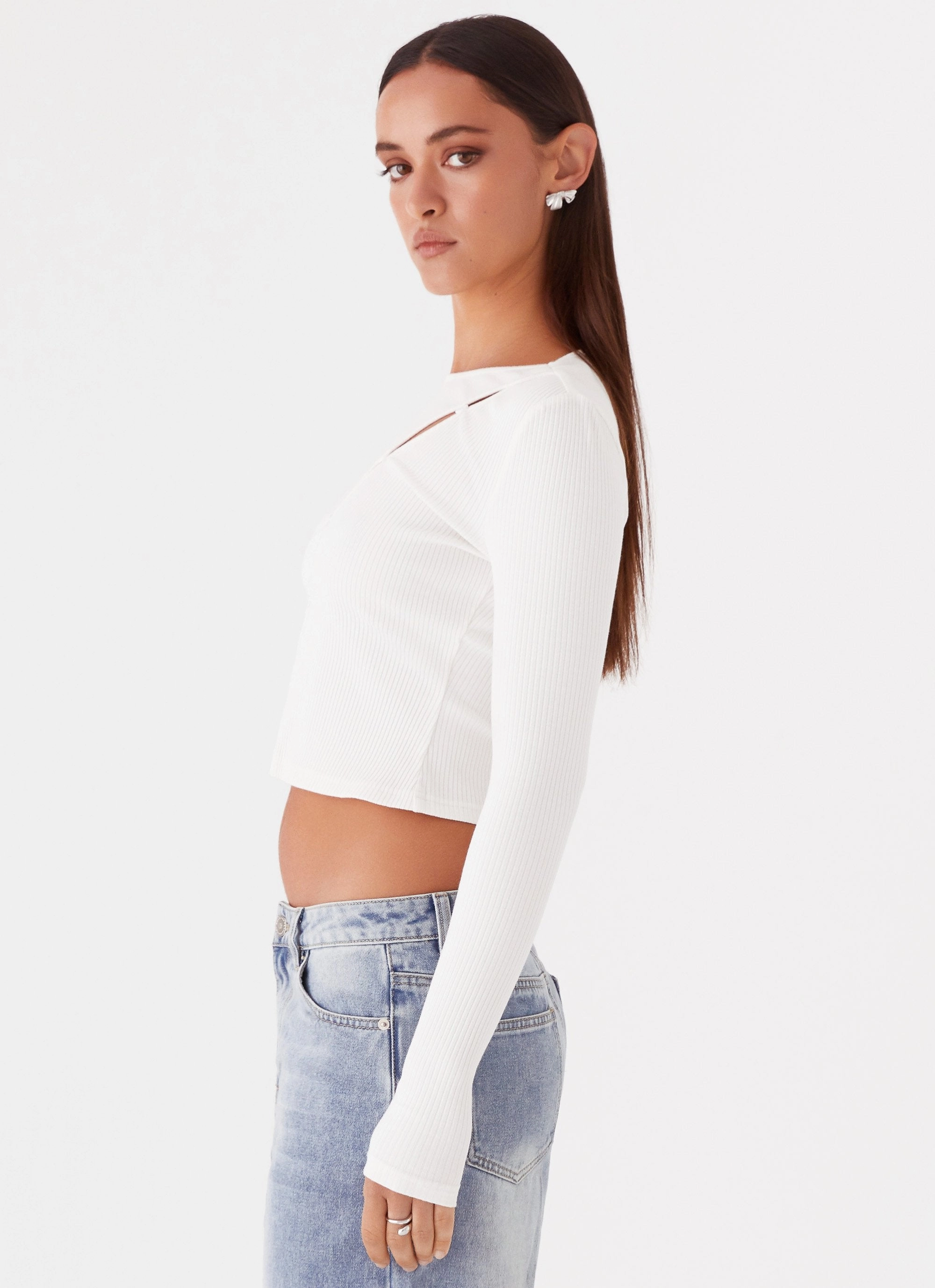HypoallergenicConstruction Cassius Long Sleeve Top - Ivory