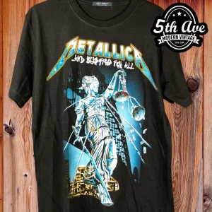 Metallica And Justice for All - New Vintage Band T shirt