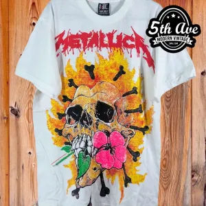 Metallica Pushead Artwork - AOP all over print New Vintage Band T shirt
