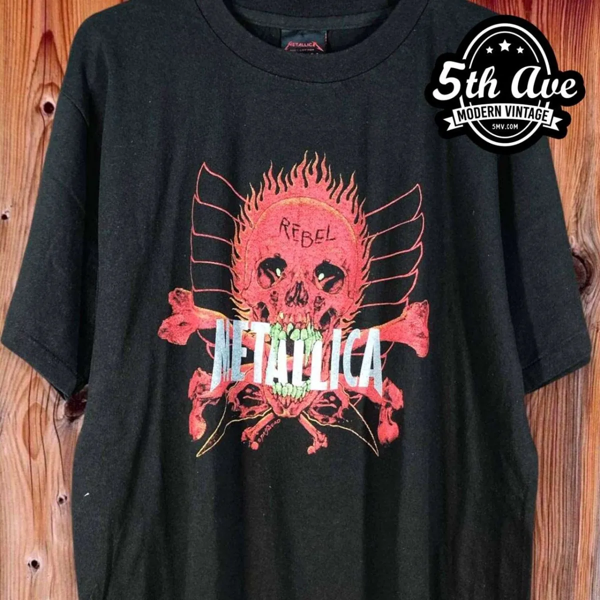 Metallica Rebel Pushead Artwork - New Vintage Band T shirt