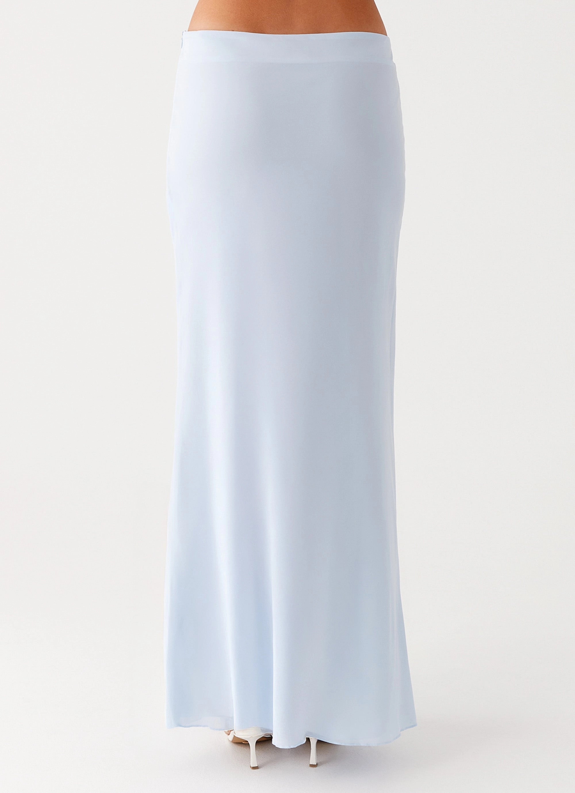 Michaella Chiffon Maxi Skirt - Blue Comfy Movement