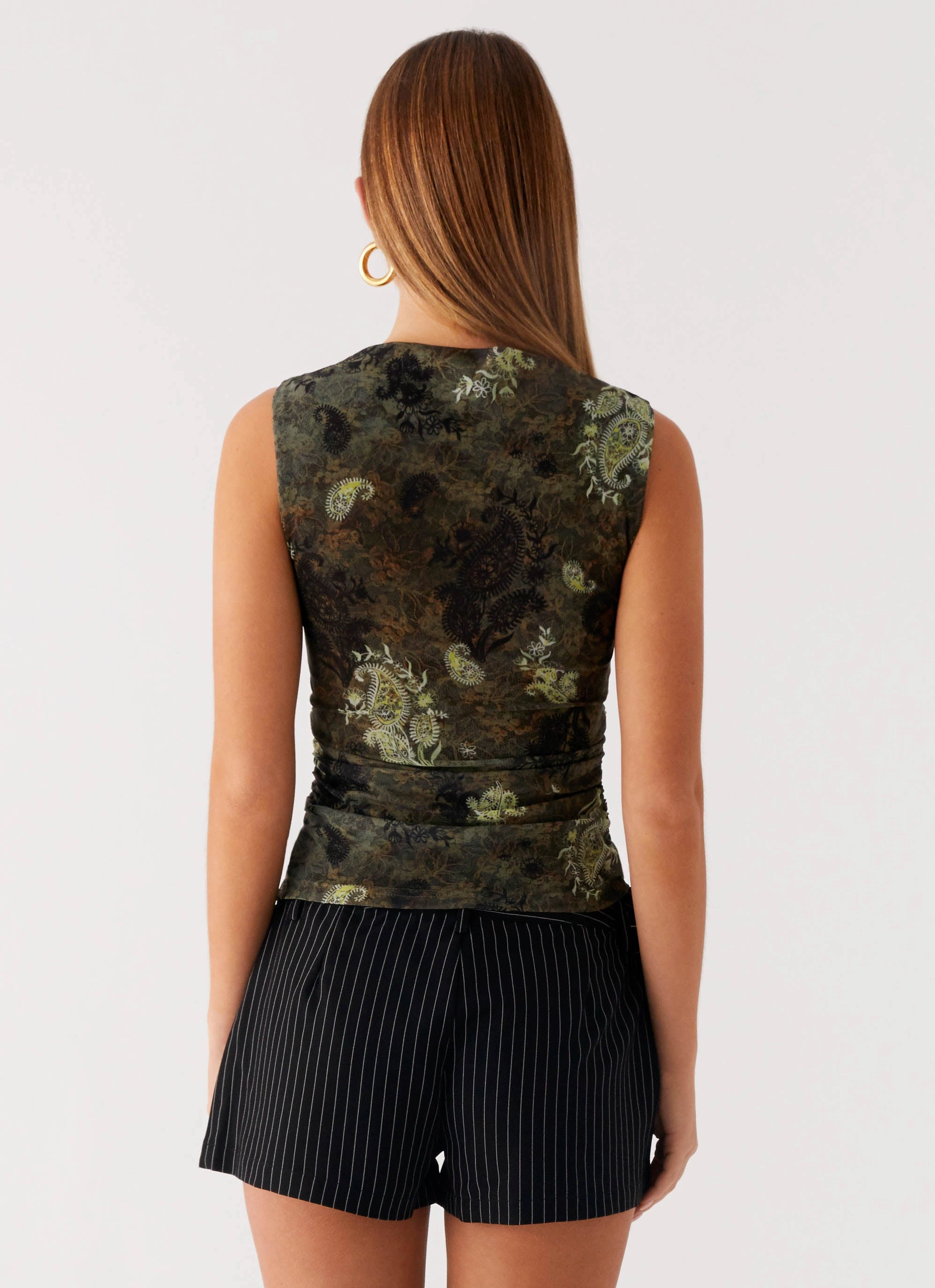 Lux Tank Top - Cyber Floral NonIrritating