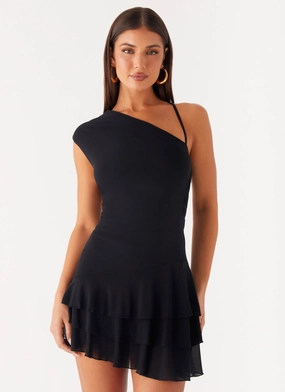 solo wear Confident Touch Moonrise Mini Dress - Black