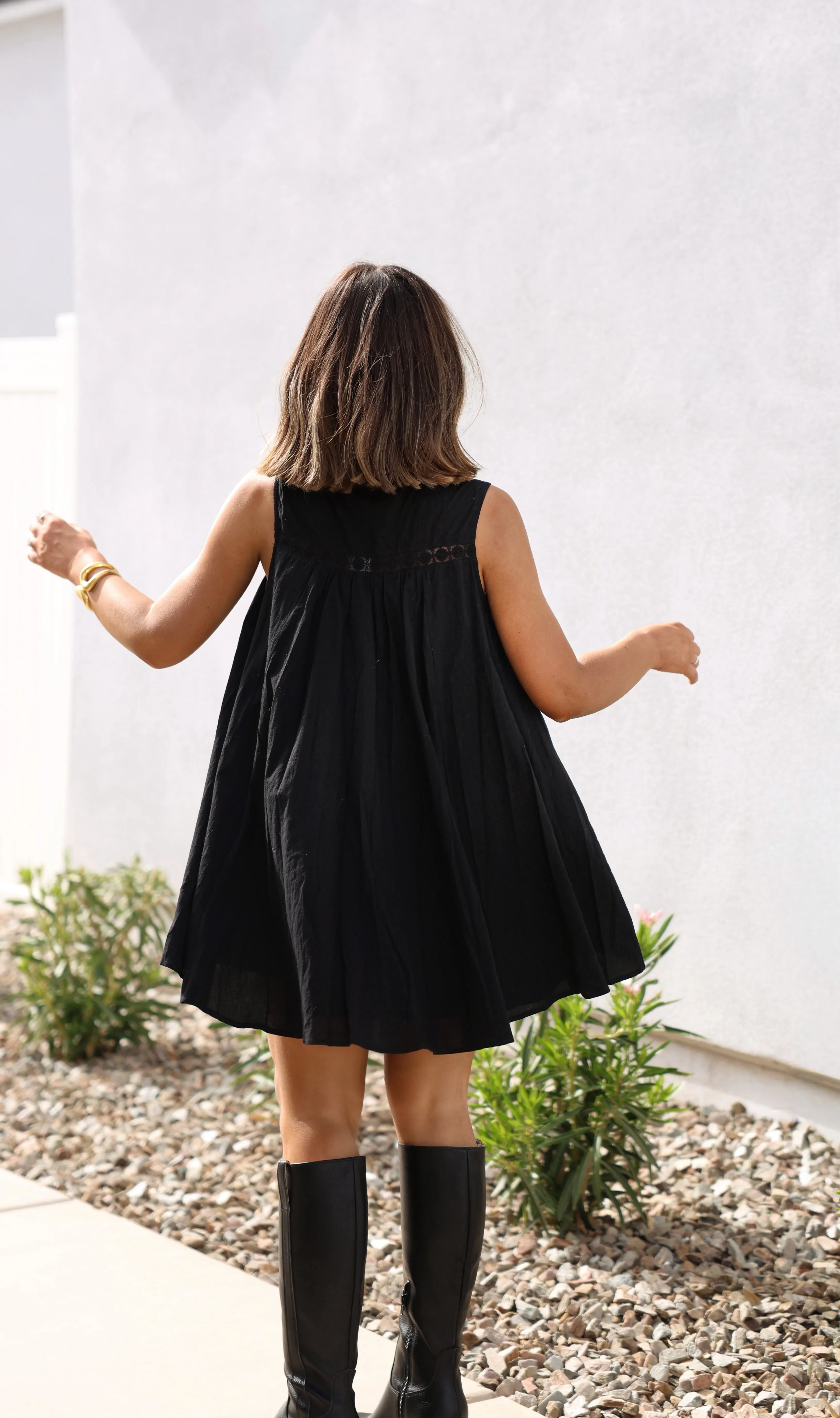 Versatile Edge Smart Piece Midnight Oil Dress