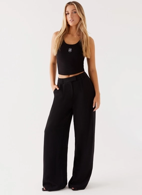 Warm Layer Midnight City Suit Pants - Black