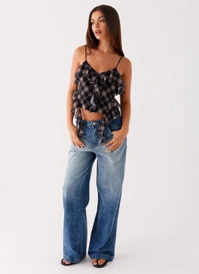 pilling resistant Classic Fit Midwest Low Rise Jeans - Powder Wash Blue