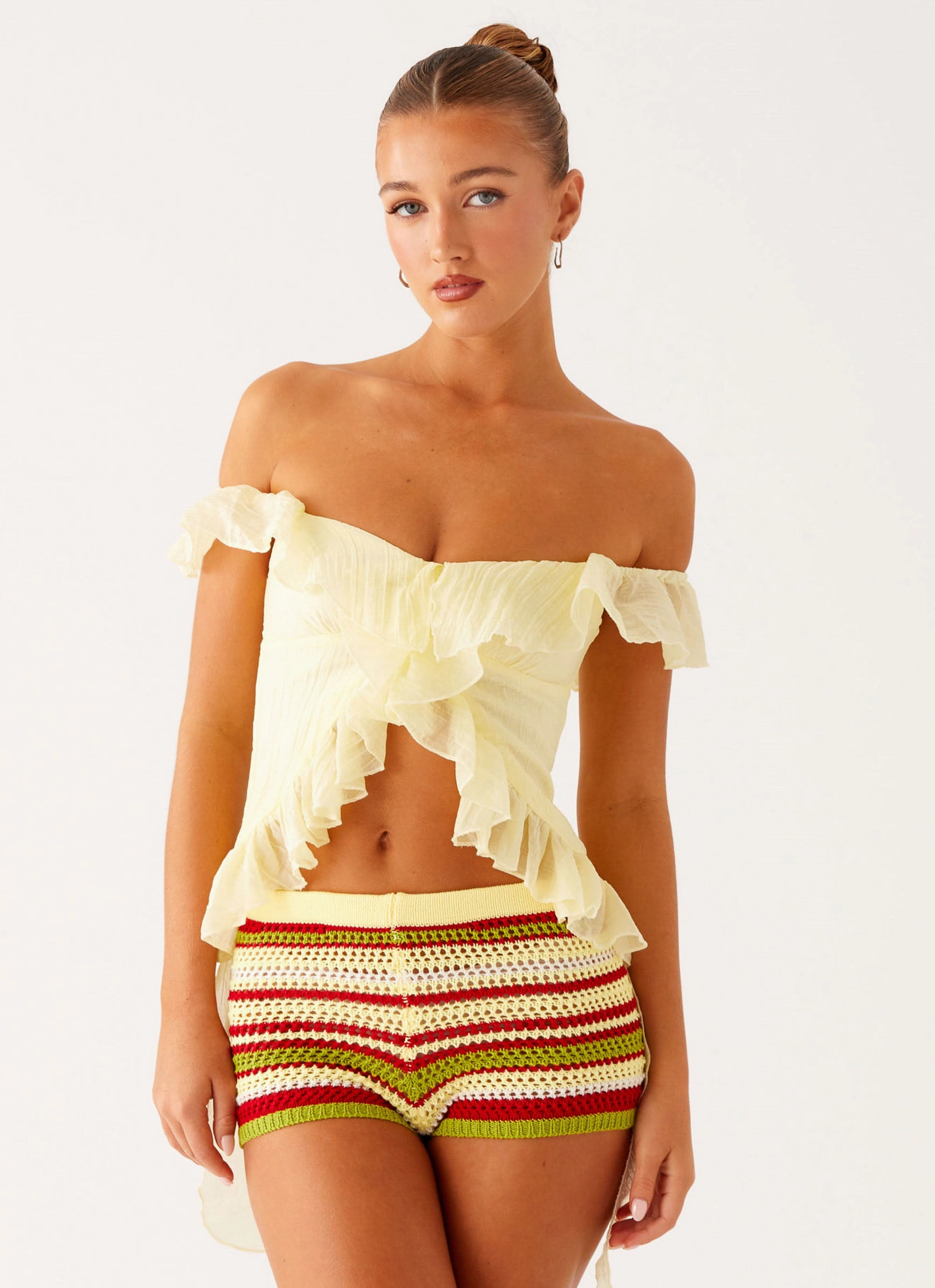 Move Free semi - formal event Miffy Mini Shorts - Yellow Multi