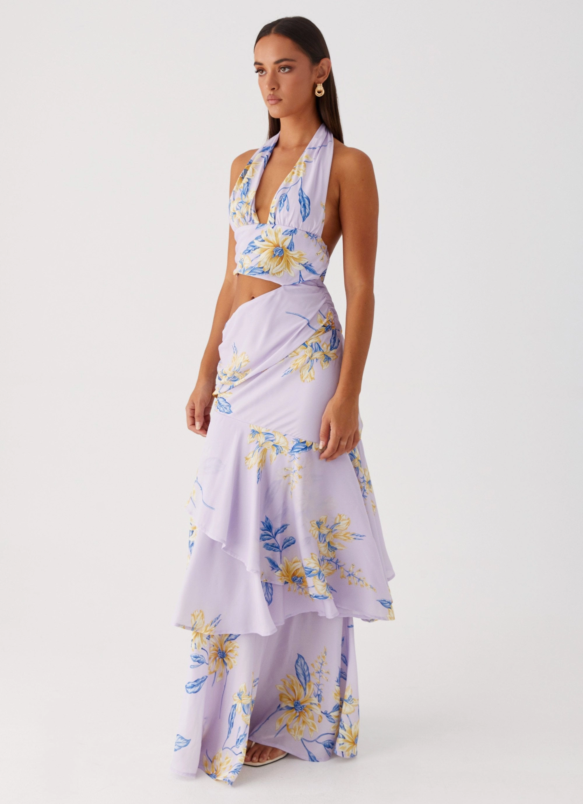 Mikayla Maxi Dress - Lavender Skin Hug