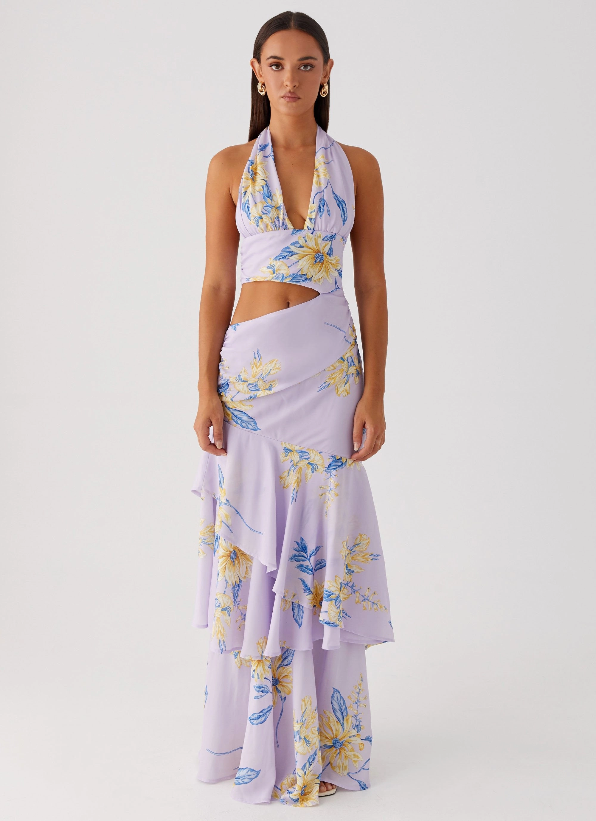 Mikayla Maxi Dress - Lavender Comfy Fit Travel-friendly
