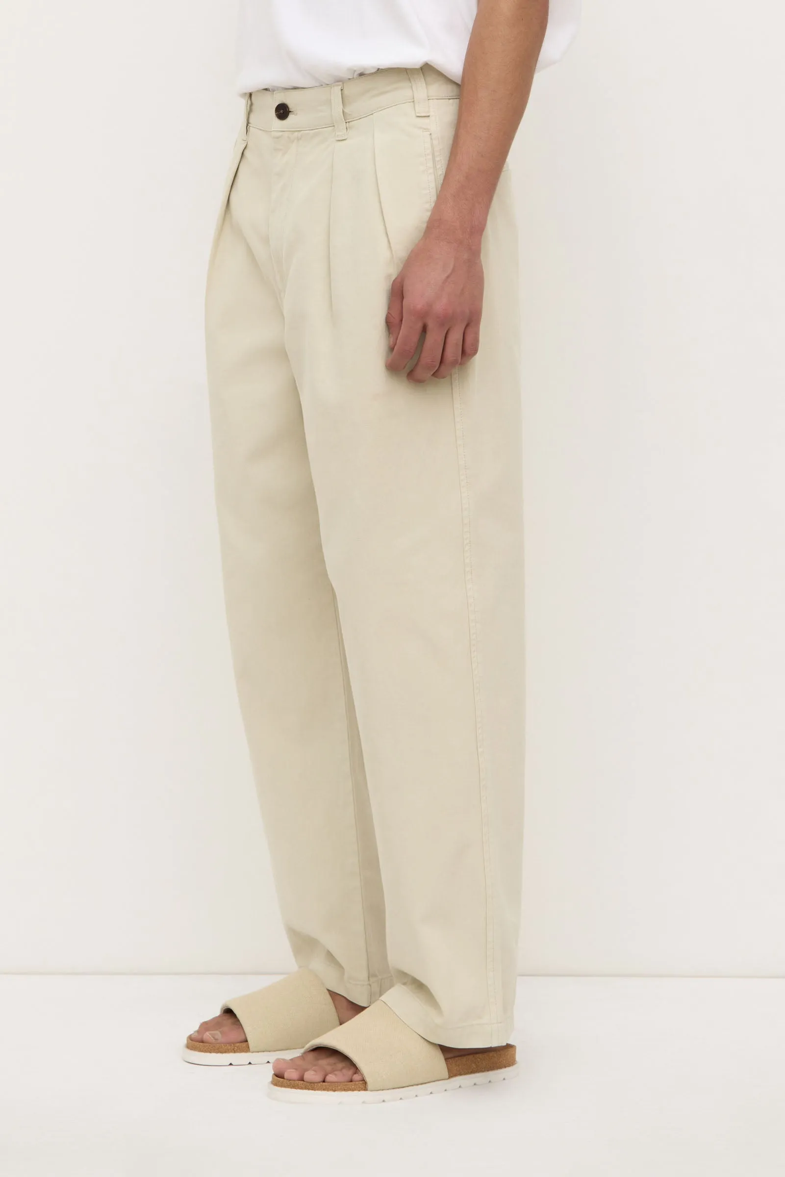 Miles Pleated Chino YarnDyedQuality
