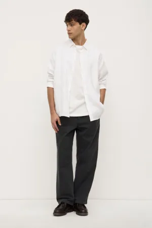 Miles Pleated Chino Asymmetrical hem