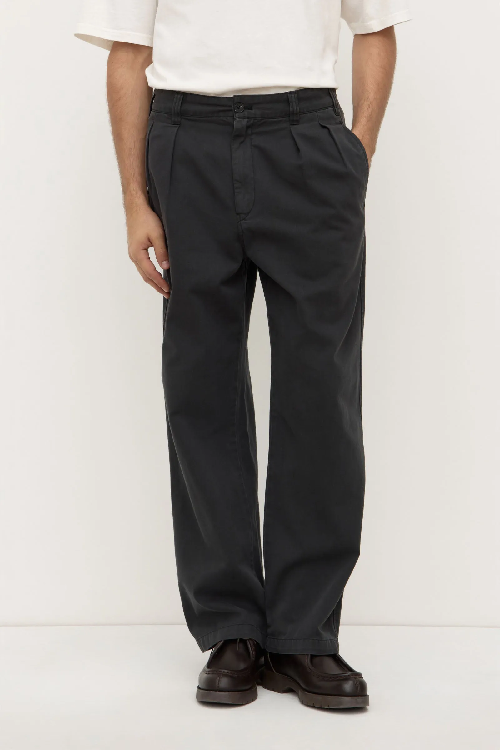 Miles Pleated Chino AntiSnag Fabric
