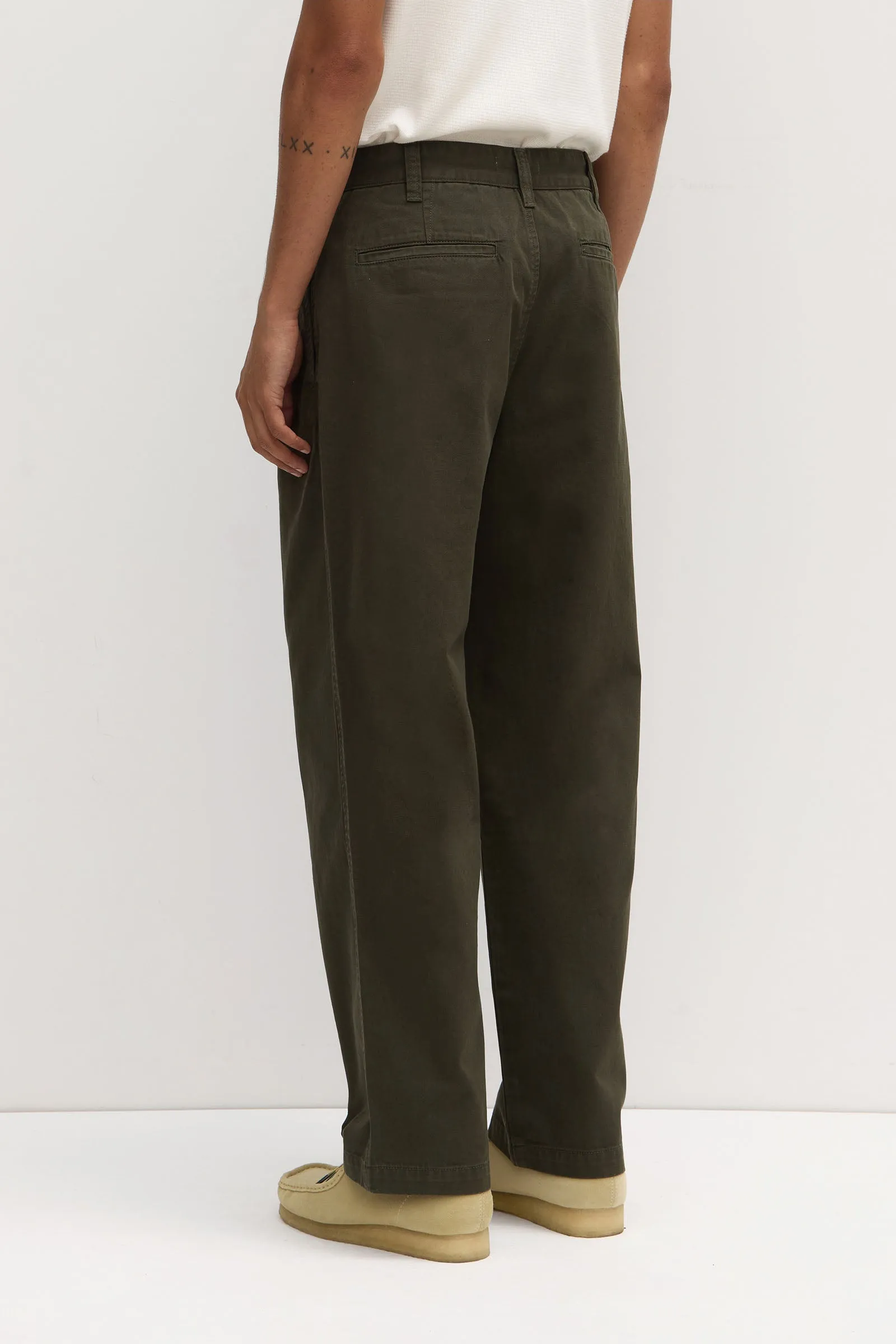 Miles Pleated Chino RecycledPolyesterBlend