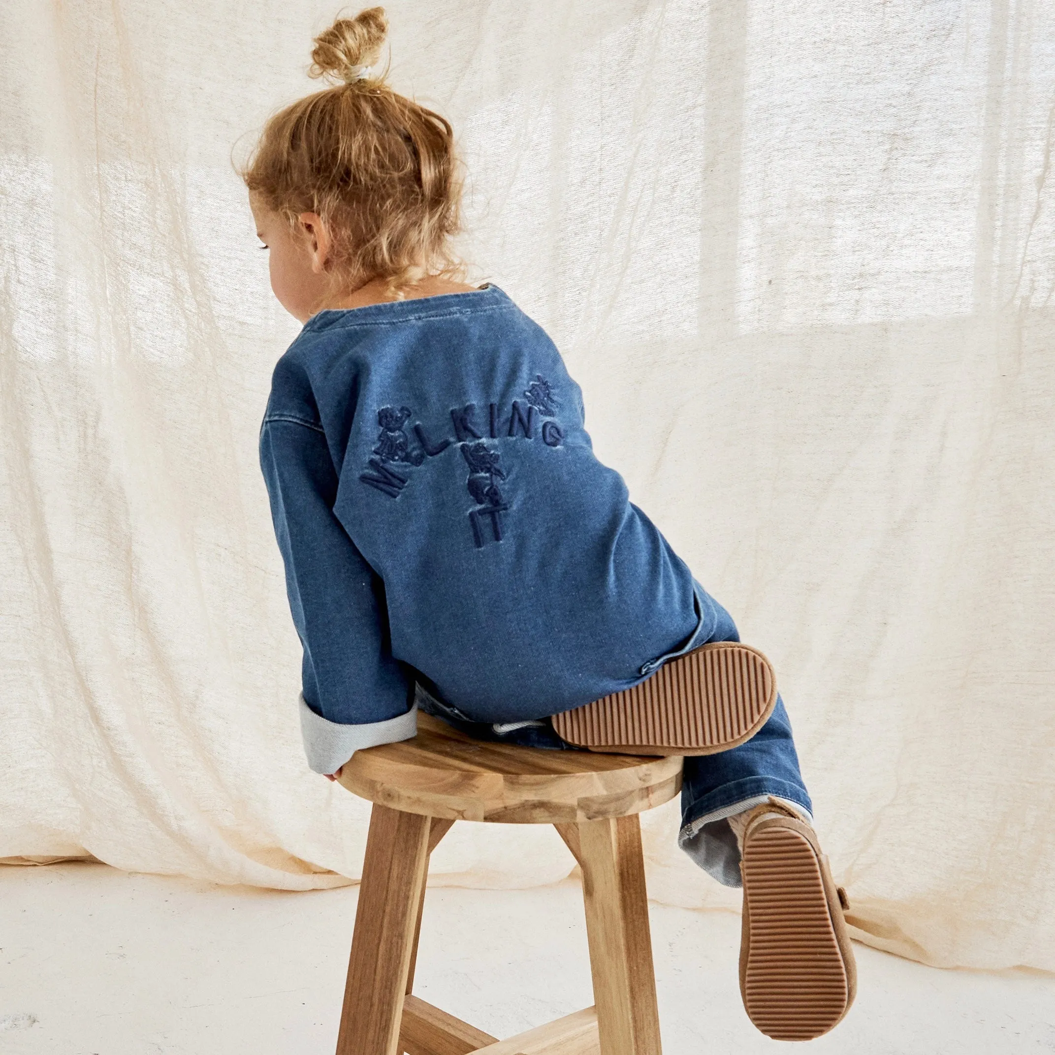 MILKING IT x ANDO Denim Overalls (Mid Wash)