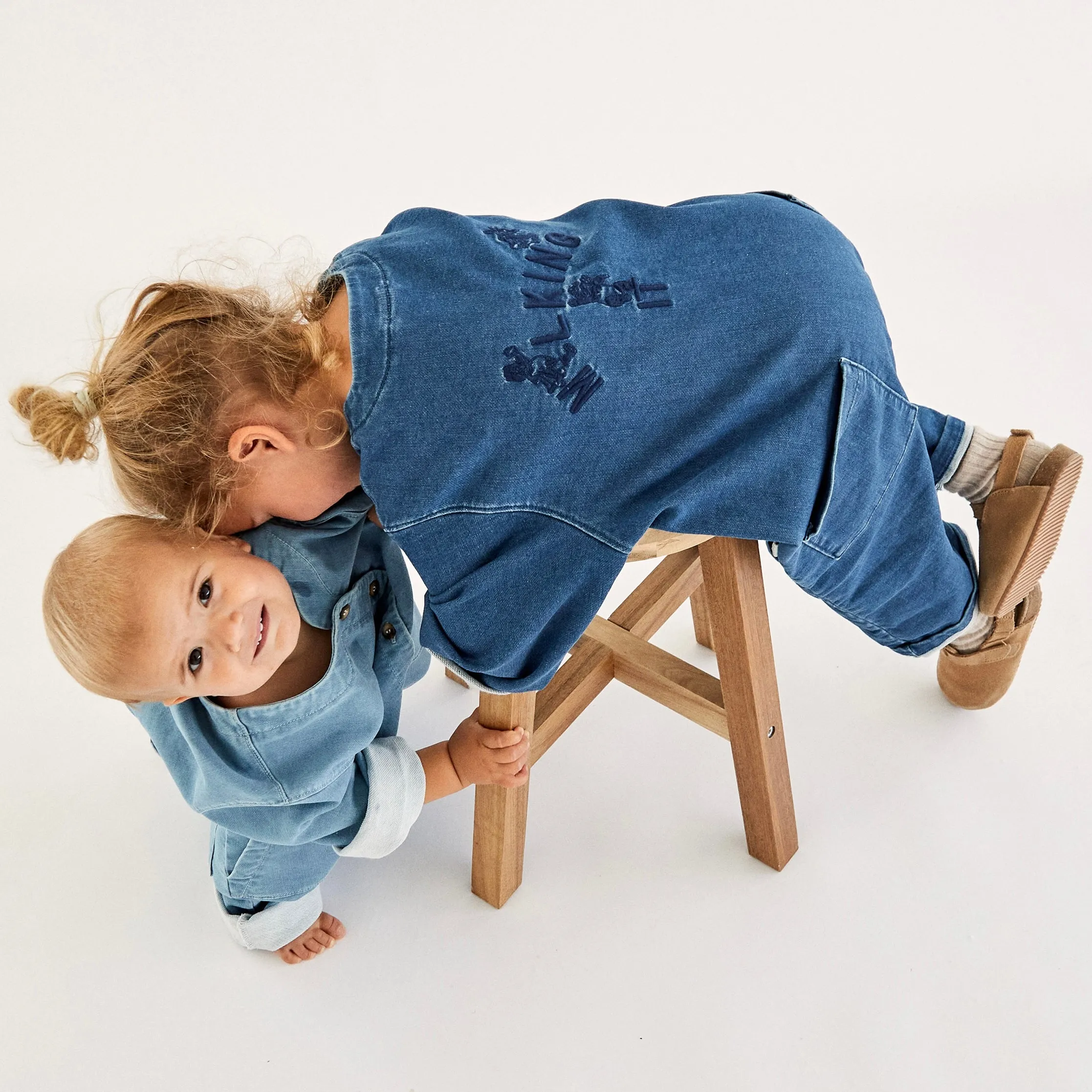 MILKING IT x ANDO Denim Overalls (Mid Wash)