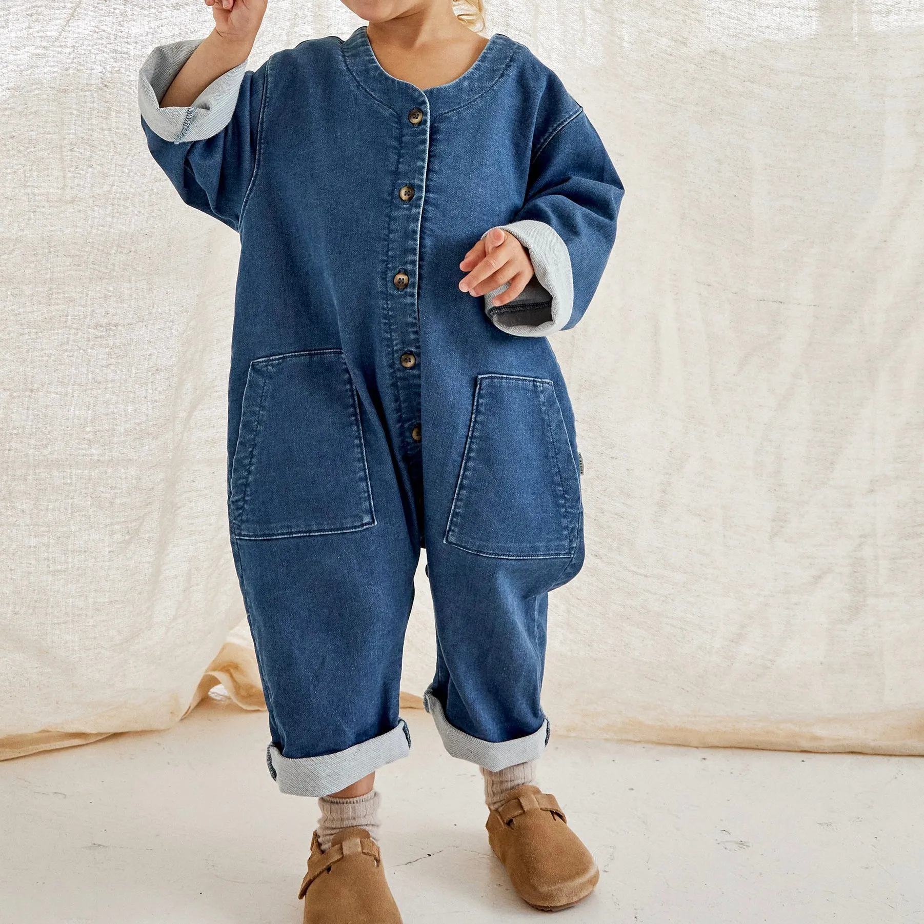 MILKING IT x ANDO Denim Overalls (Mid Wash)