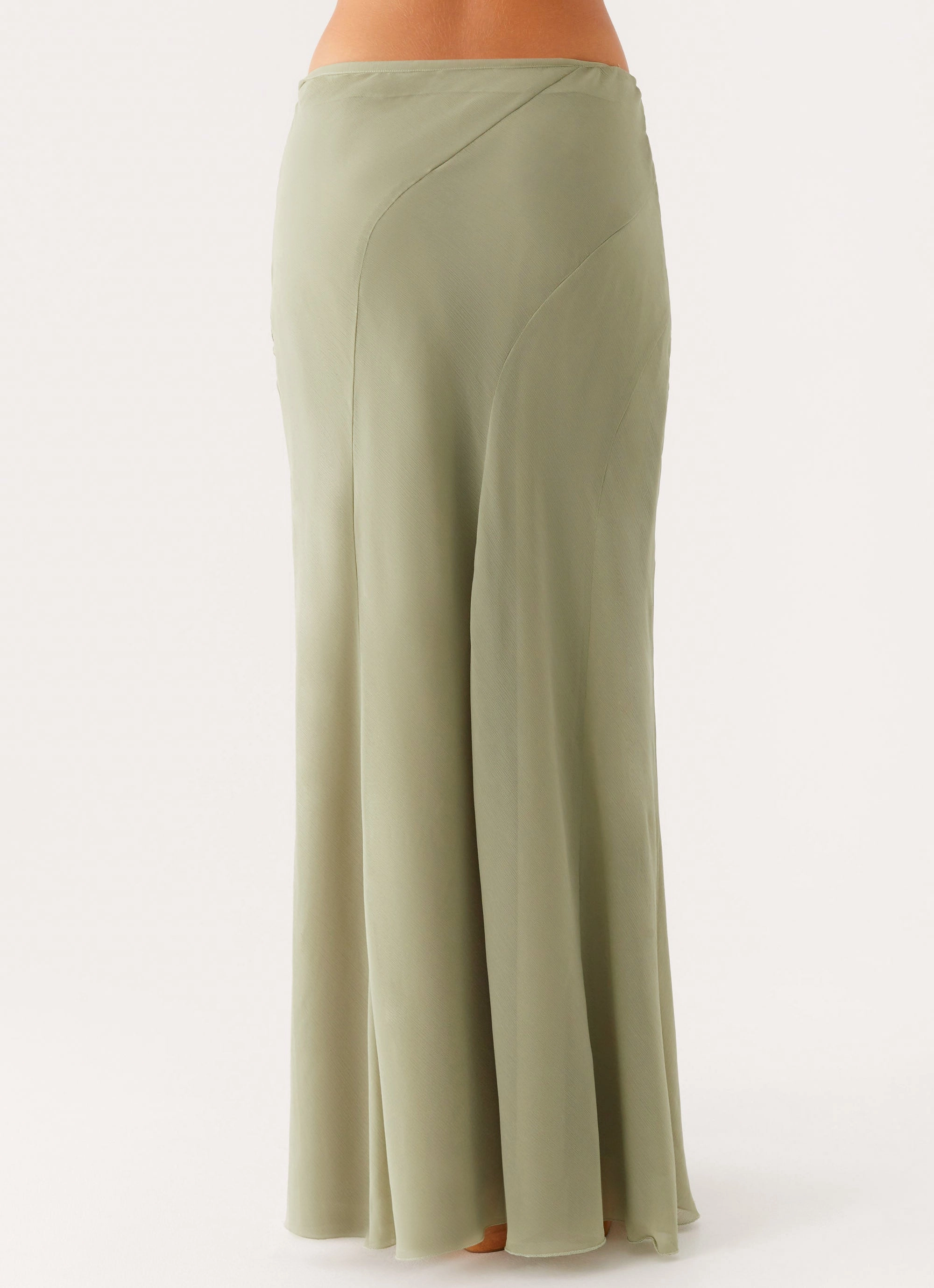 Maddox Maxi Skirt - Sage color block
