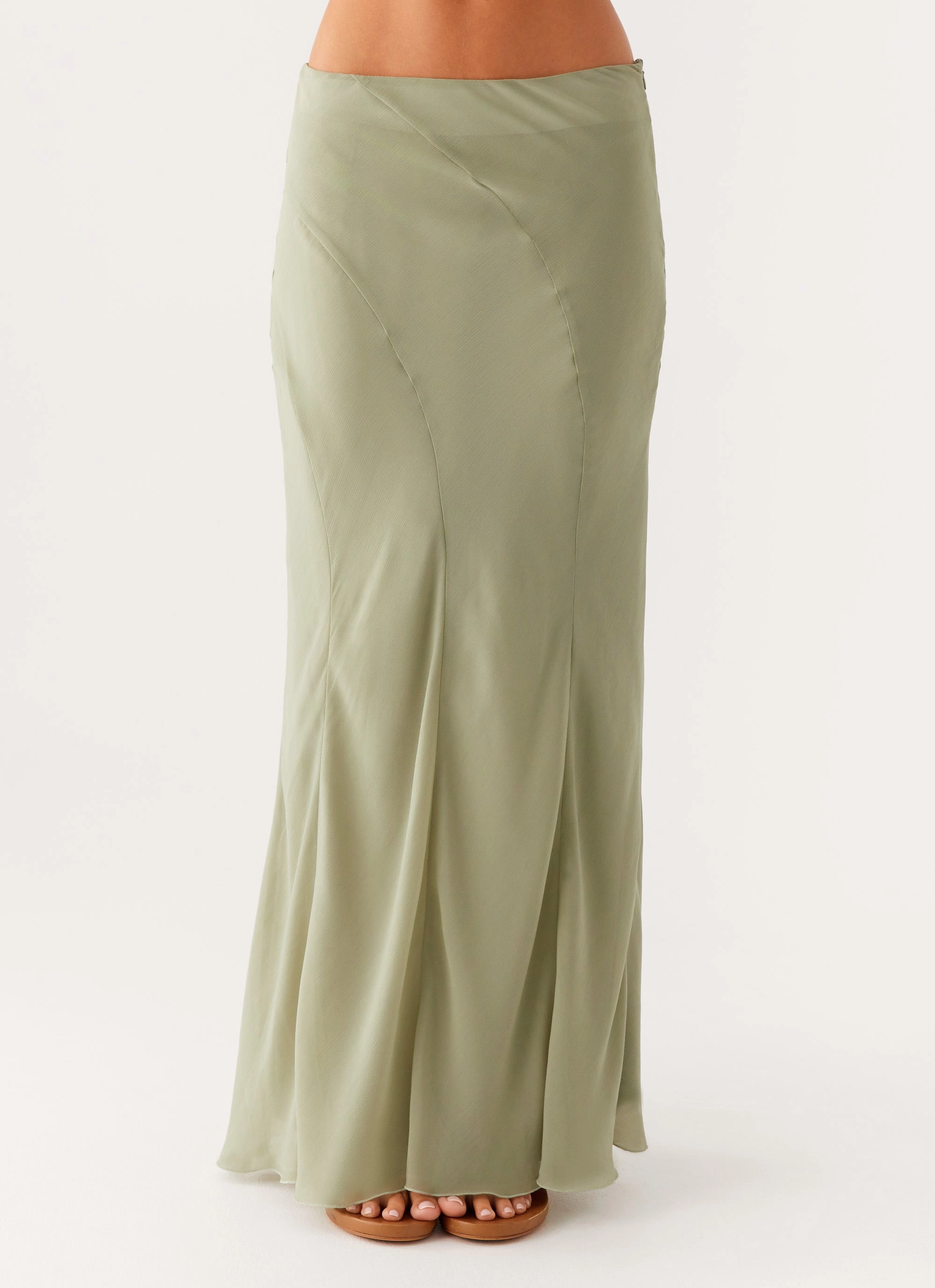 Maddox Maxi Skirt - Sage Fashion Mood Hemp Blend
