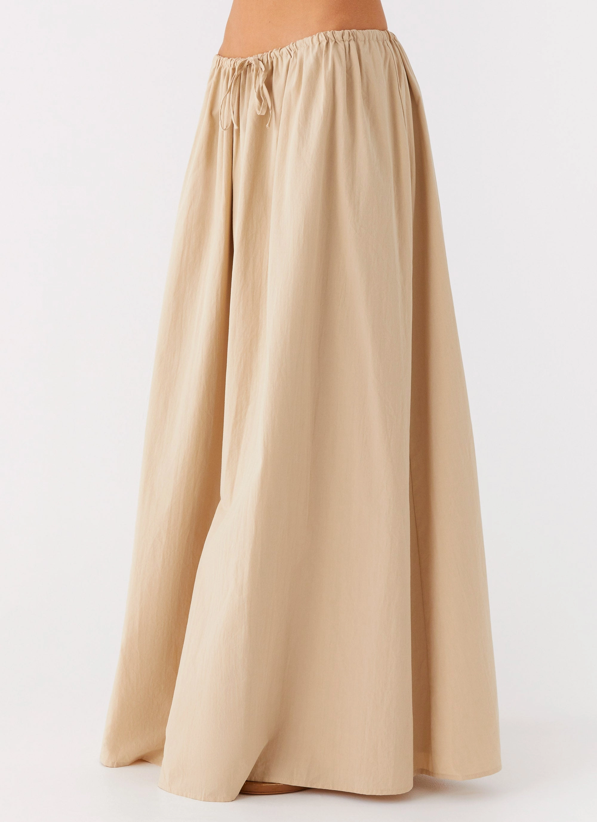 Randy Maxi Skirt - Tan Full Motion