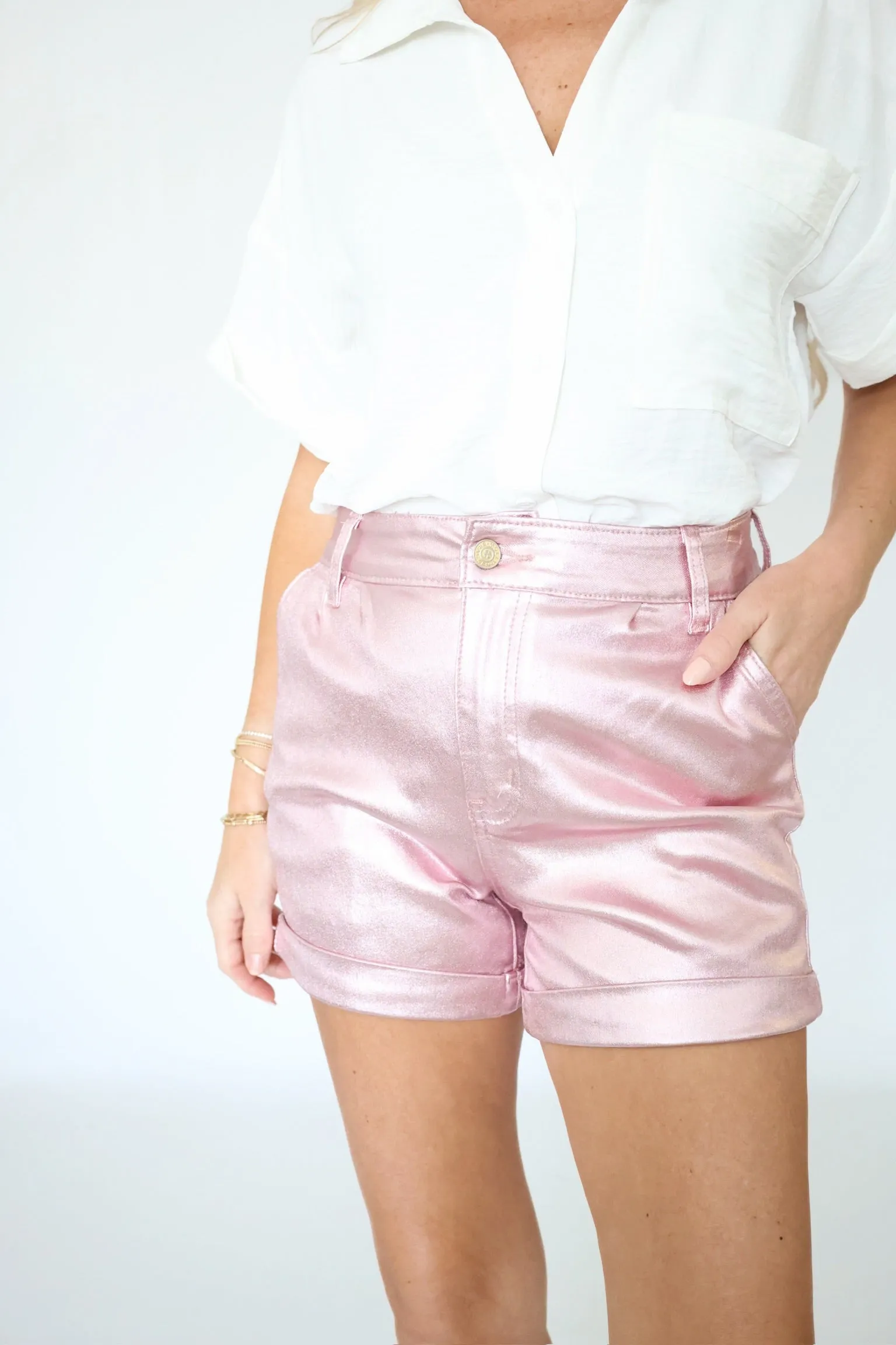 Hollogram Shorts (FINAL SALE) Barrel Waist Layered Comfort