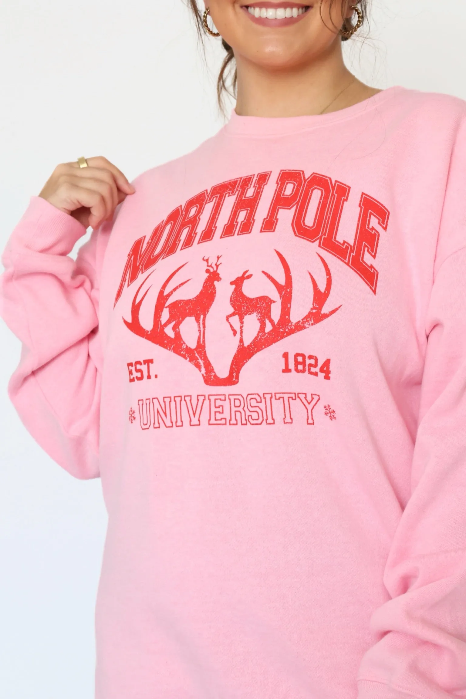 EcoFriendlyTexture North Pole University Sweatshirt (final sale)