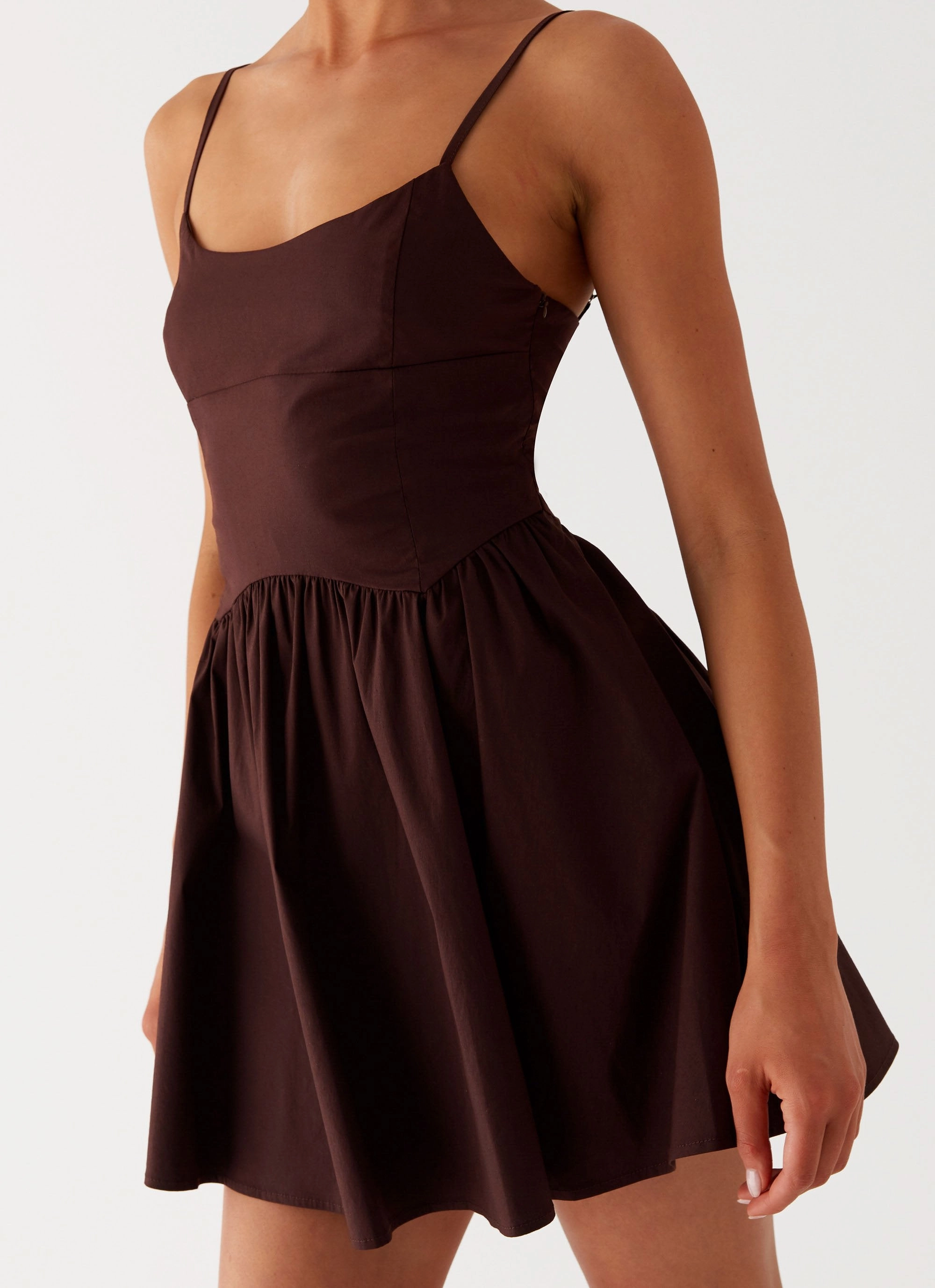 Tesoro Mio Mini Dress - Chocolate Plus Fit