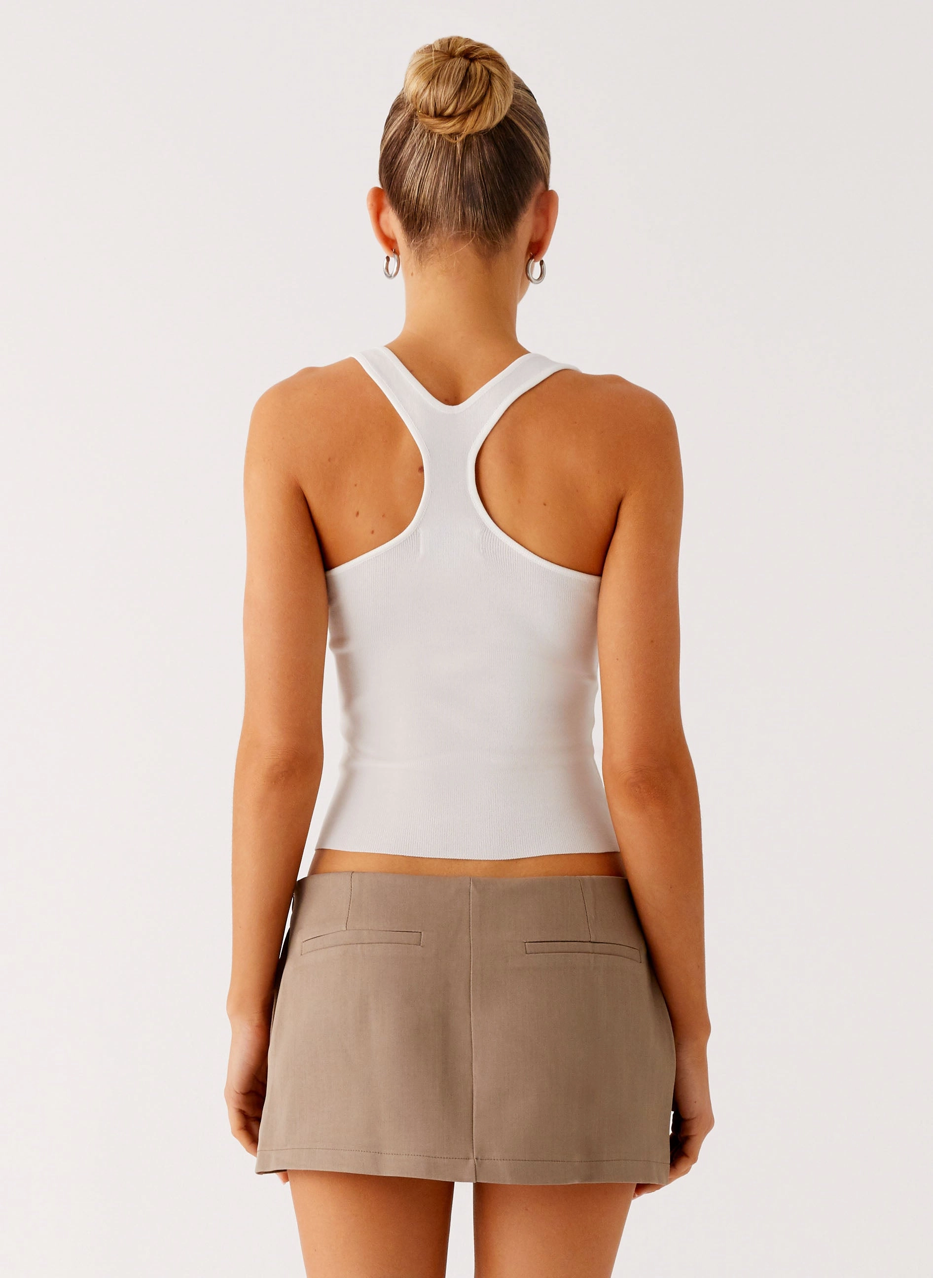 Essential Wear Mirna Micro Skort - Taupe Marle