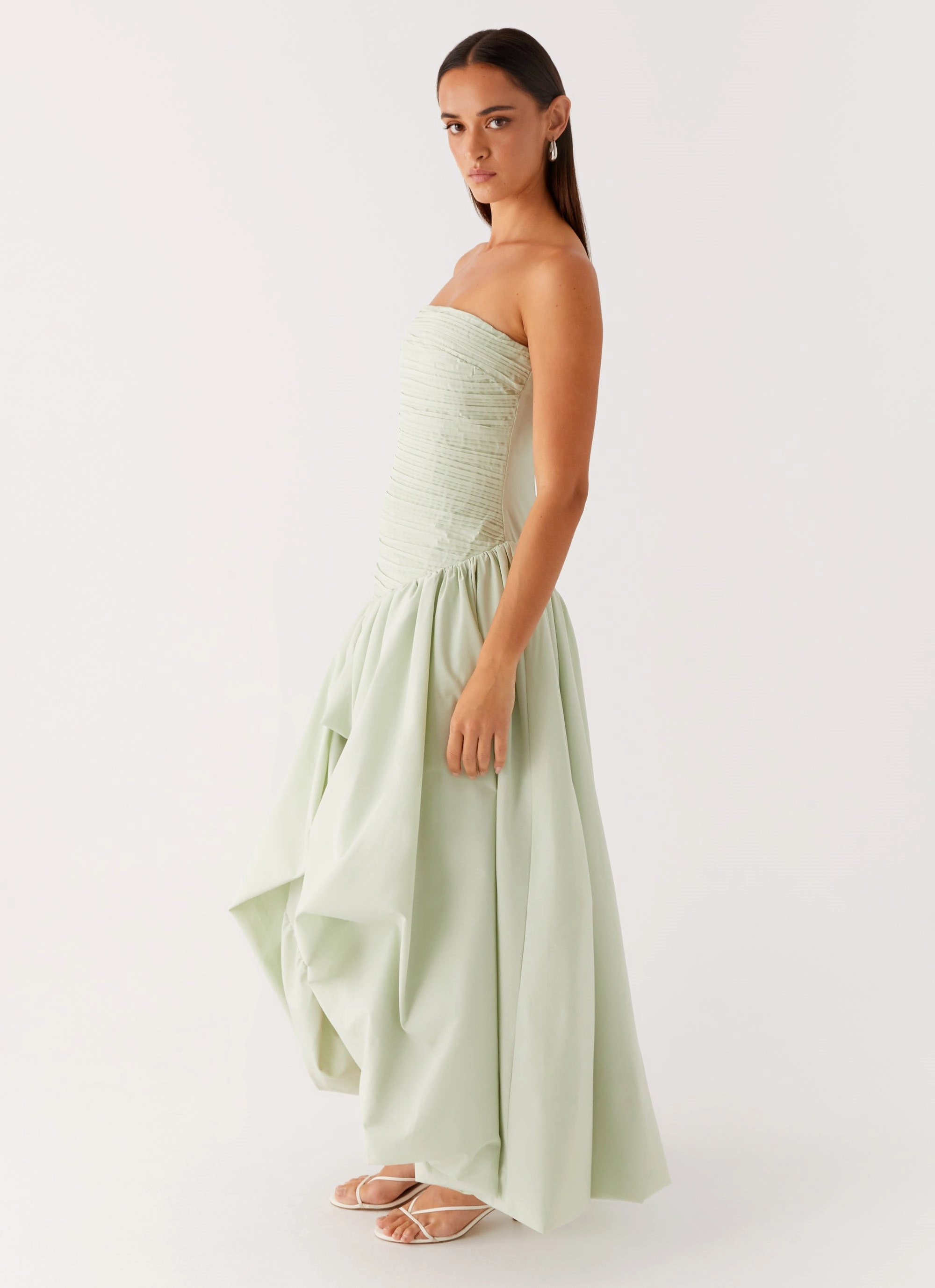 Misa Bubble Maxi Dress - Mint Stylish Pick Easy Mood