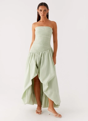 Misa Bubble Maxi Dress - Mint Flattering Wearable