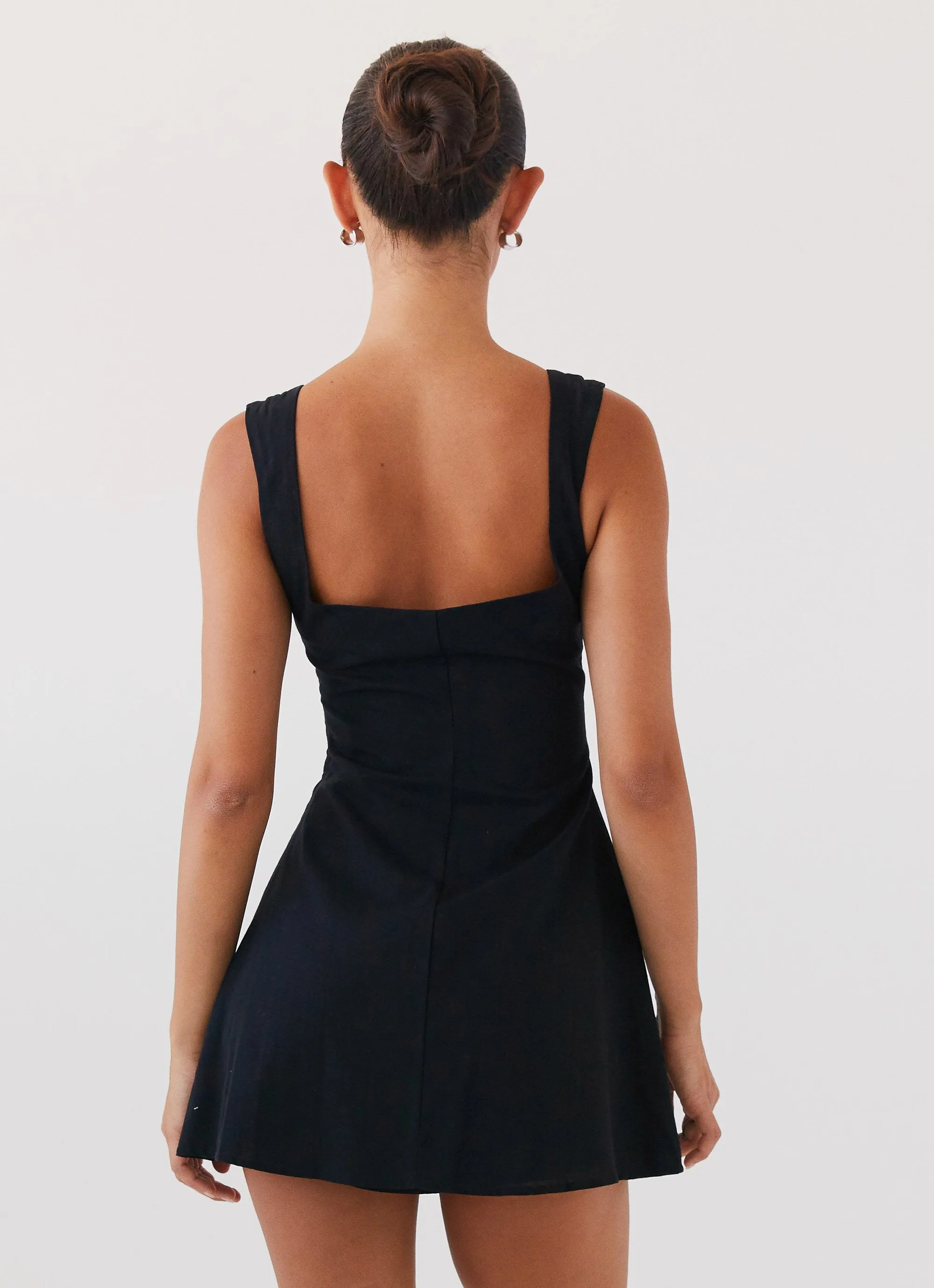 Cadence Mini Dress - Black Edgy Layers