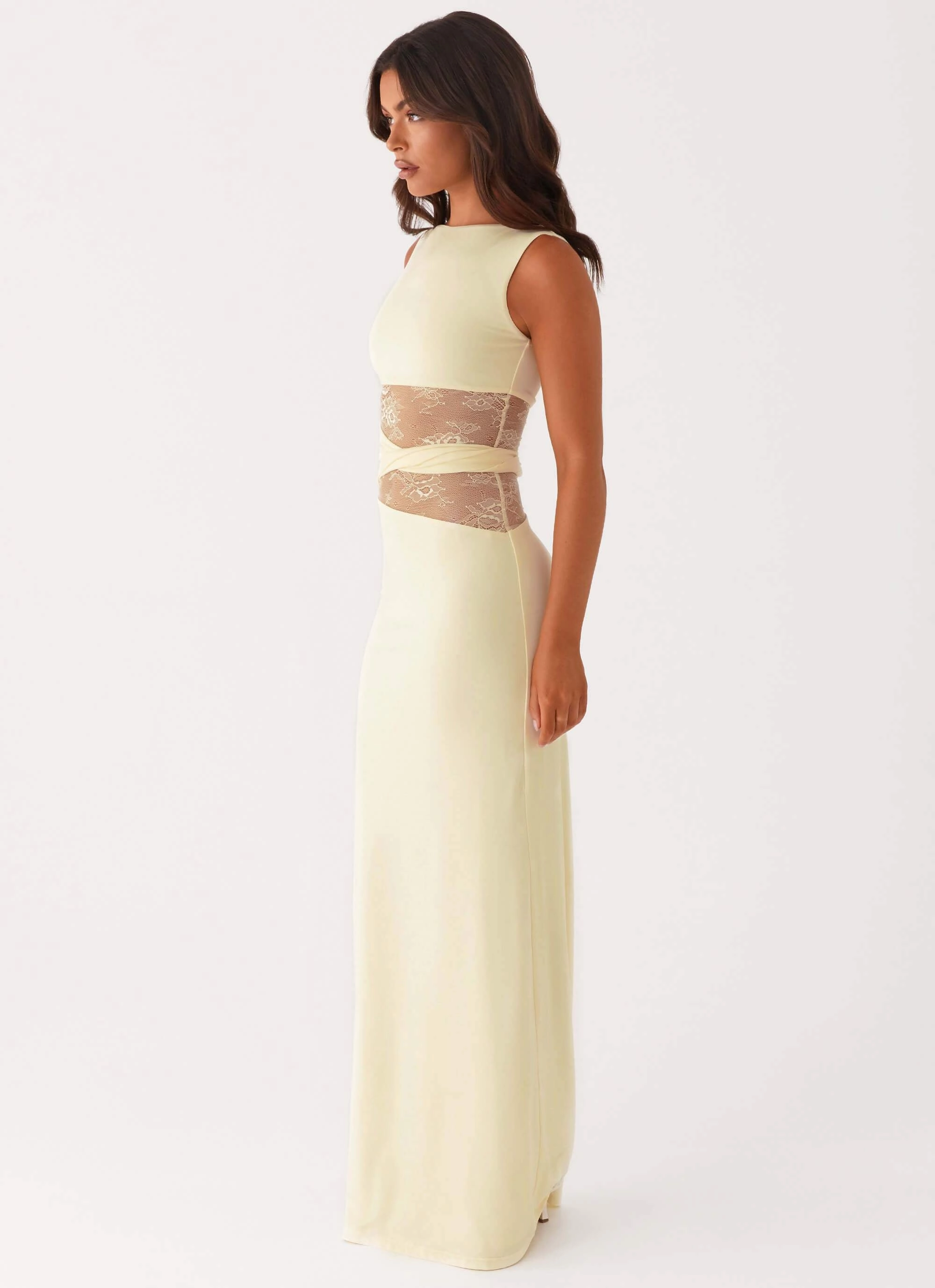 Karma Maxi Dress - Yellow Layering-Piece