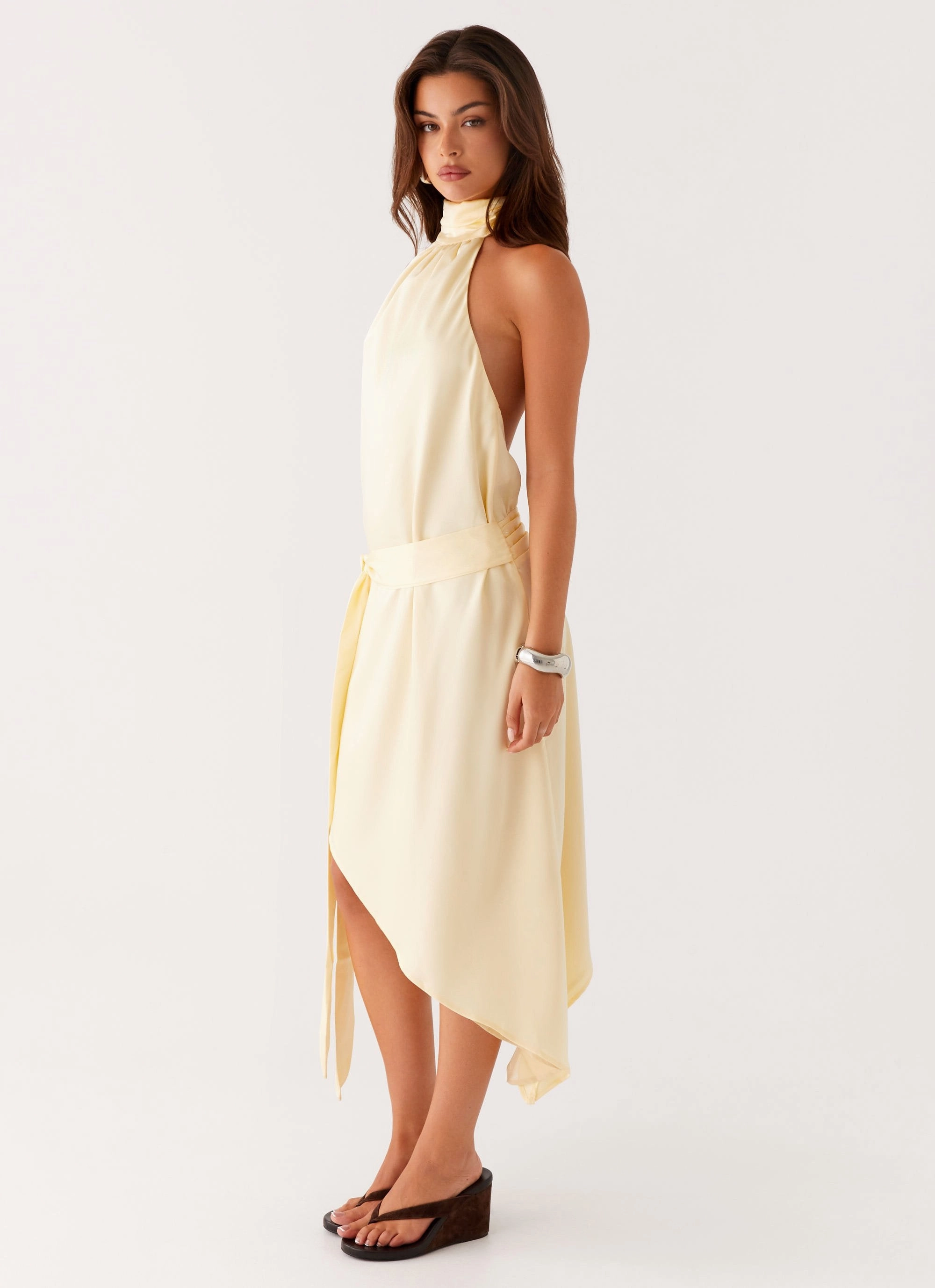 Silky Surface All Inclusive Atlantic Midi Dress - Yellow