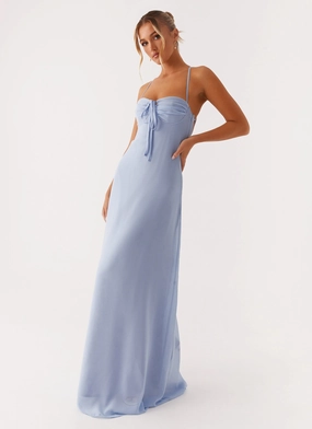 Luxe Fit Aveline Bustier Maxi Dress - Blue