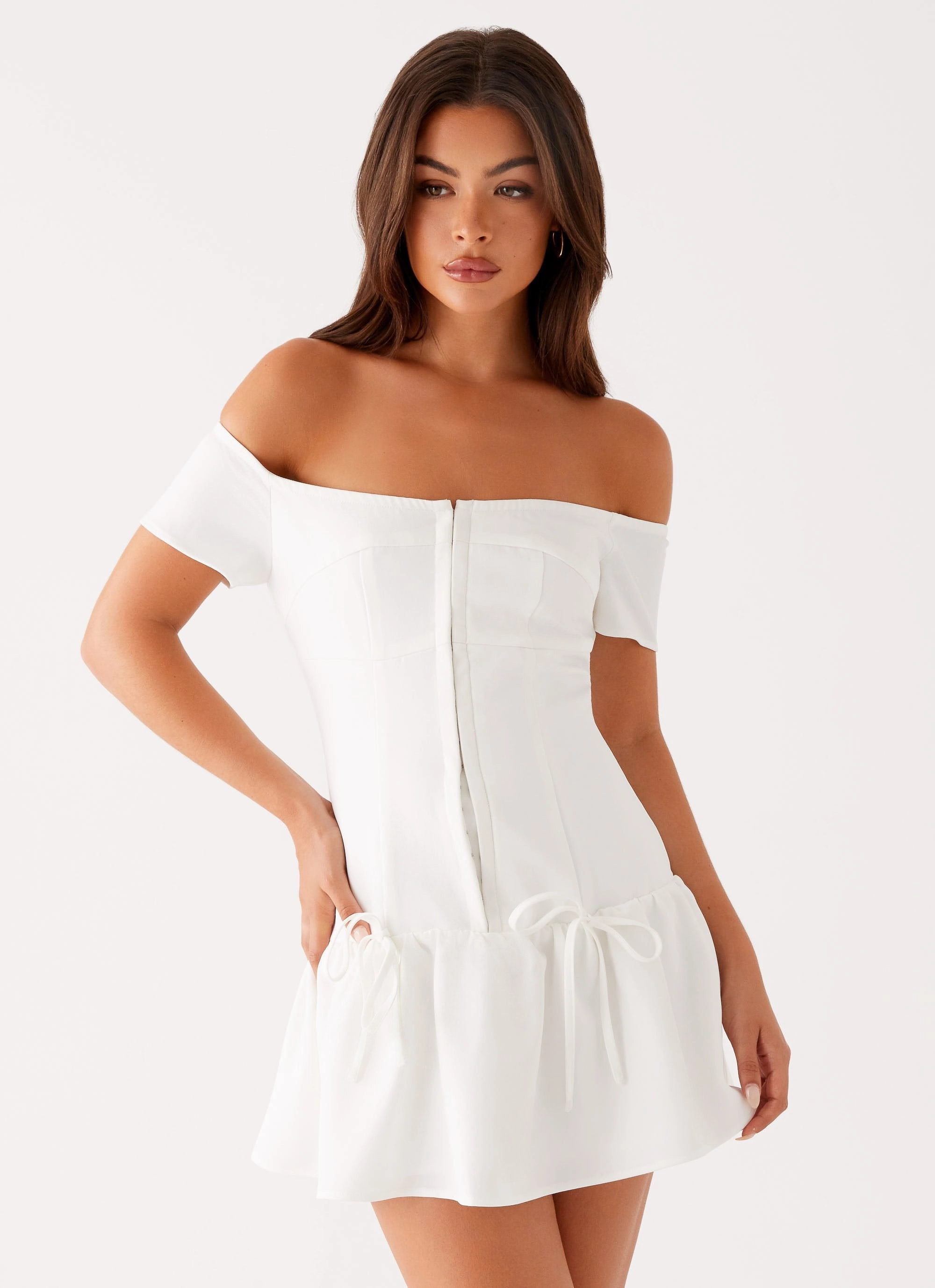 Penny Mini Dress - White All-season