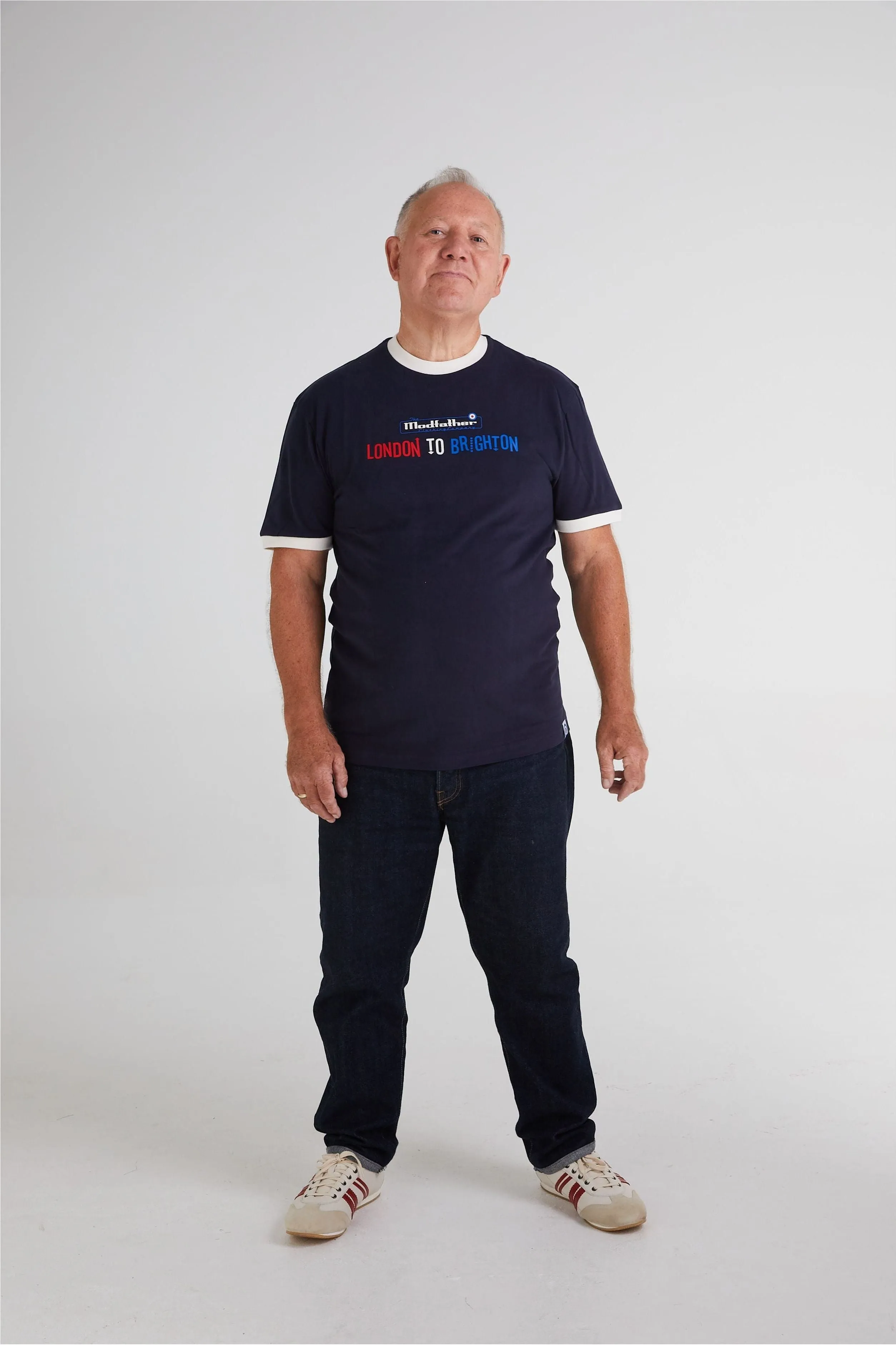Modfather Clothing  - London to Brighton Navy - T-Shirt