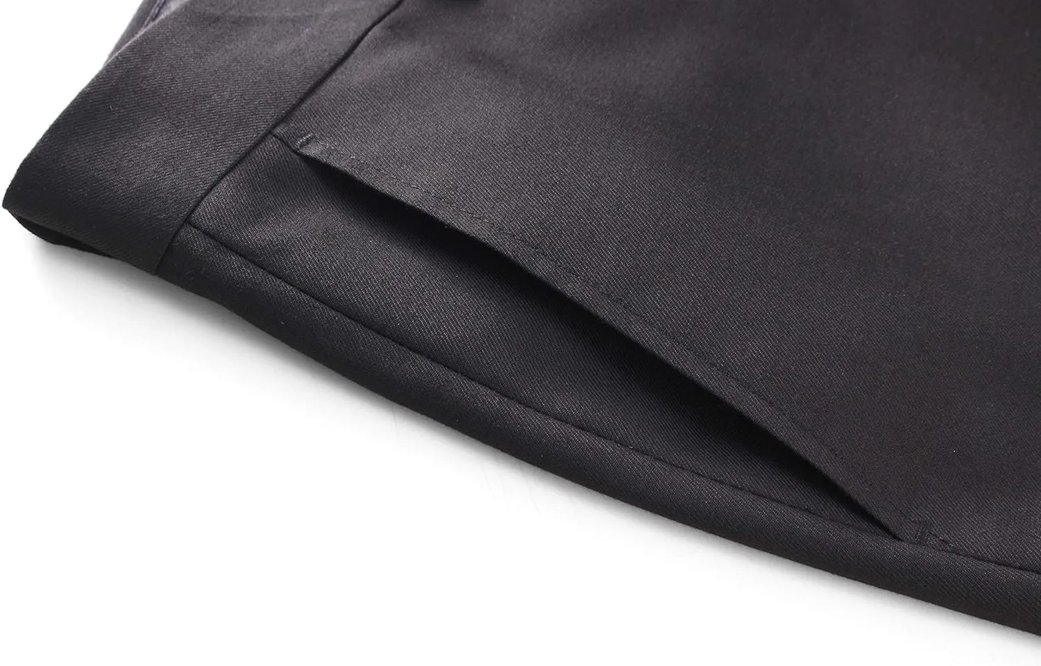 MOGU Mens Front Flat Casual Dress Pants Slim Fit