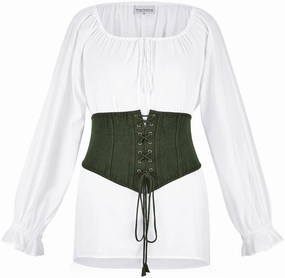 ElasticEdgeBinding ButtonFront Eva Belt Limited Edition Moss Green