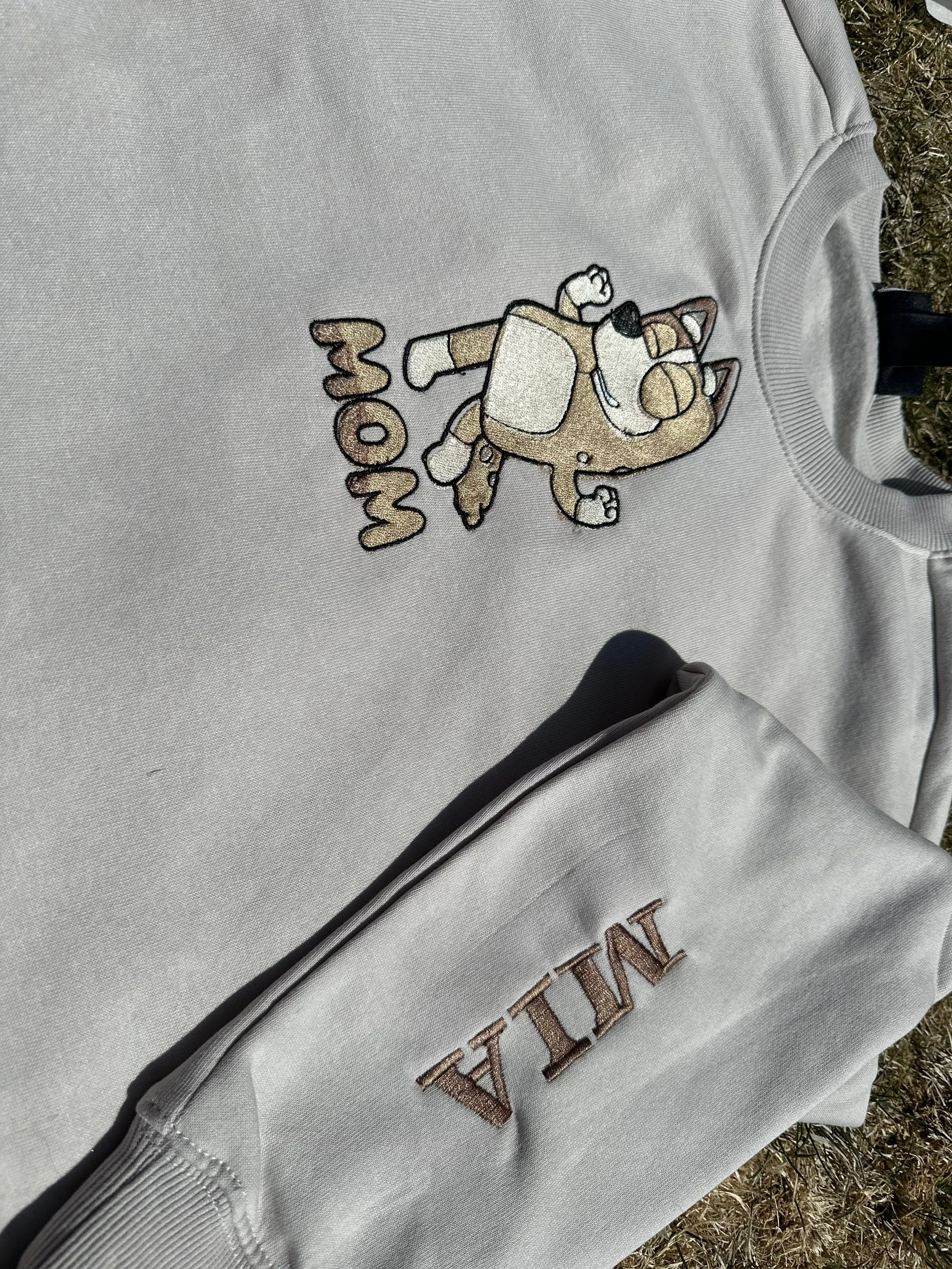 MOM Embroidered Sweatshirts