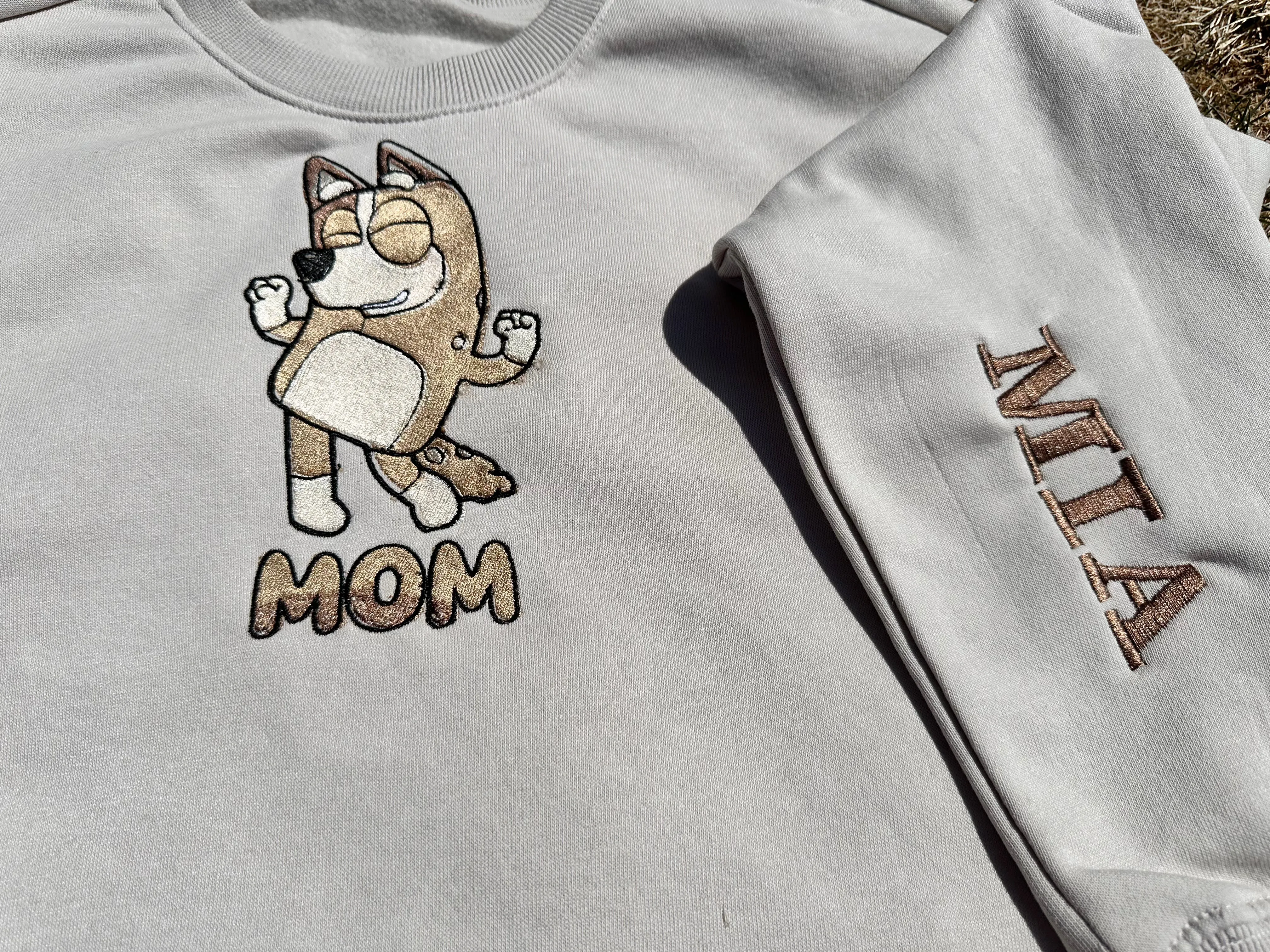 MOM Embroidered Sweatshirts