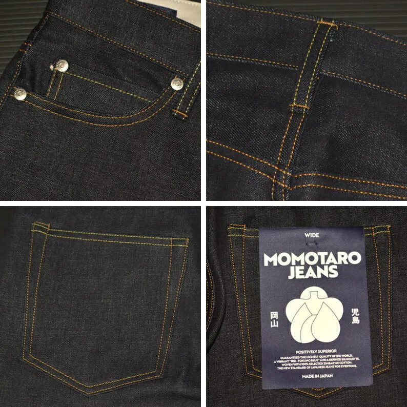 MOMOTARO JEANS "MMJB0400" #400 STANDARD WIDE BUTTON 14.7oz