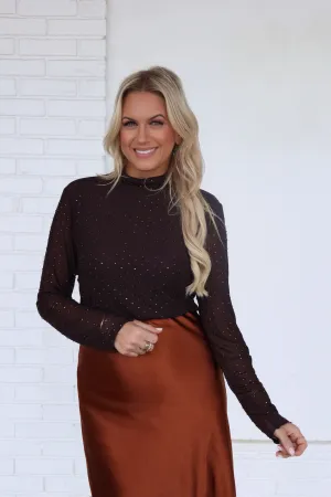 OversizedSilhouette Moonshine Mesh Top