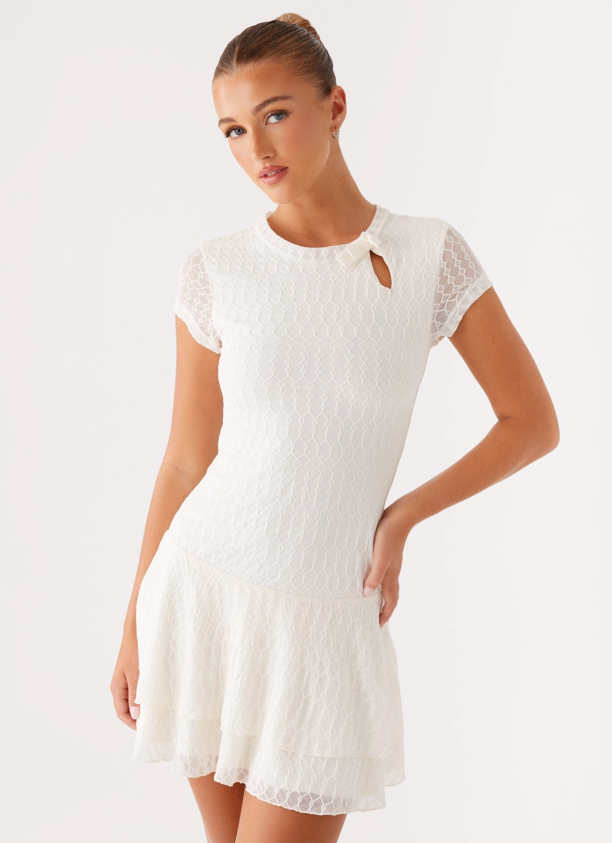 Versatile Fit Esty Mini Dress - Ivory